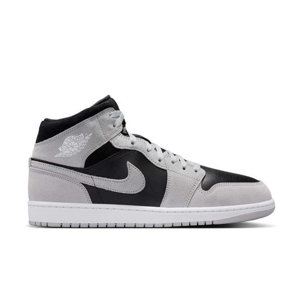 Jordan 1 Mid "Lt Smoke Grey/Black/White" Men's Shoe