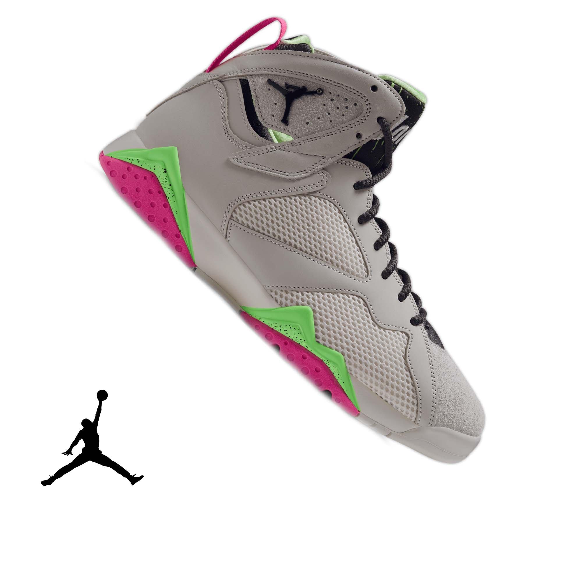 Jordan 7 Retro "Tennis Day" Men's Shoe - PHANTOM/ANTHRACITE/LIME BLAST/PINK BLAST