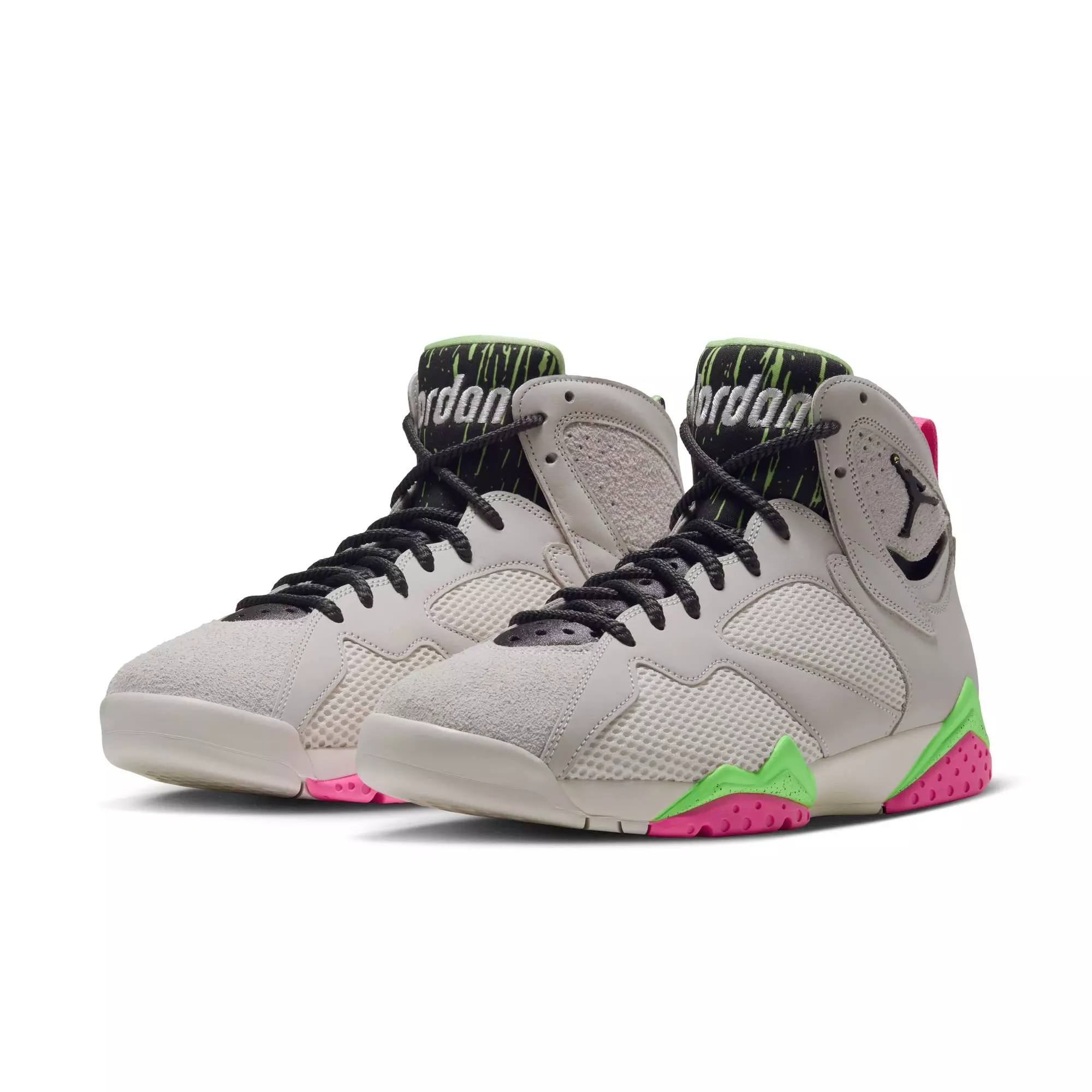 Jordan 7 Retro "Tennis Day" Men's Shoe - PHANTOM/ANTHRACITE/LIME BLAST/PINK BLAST