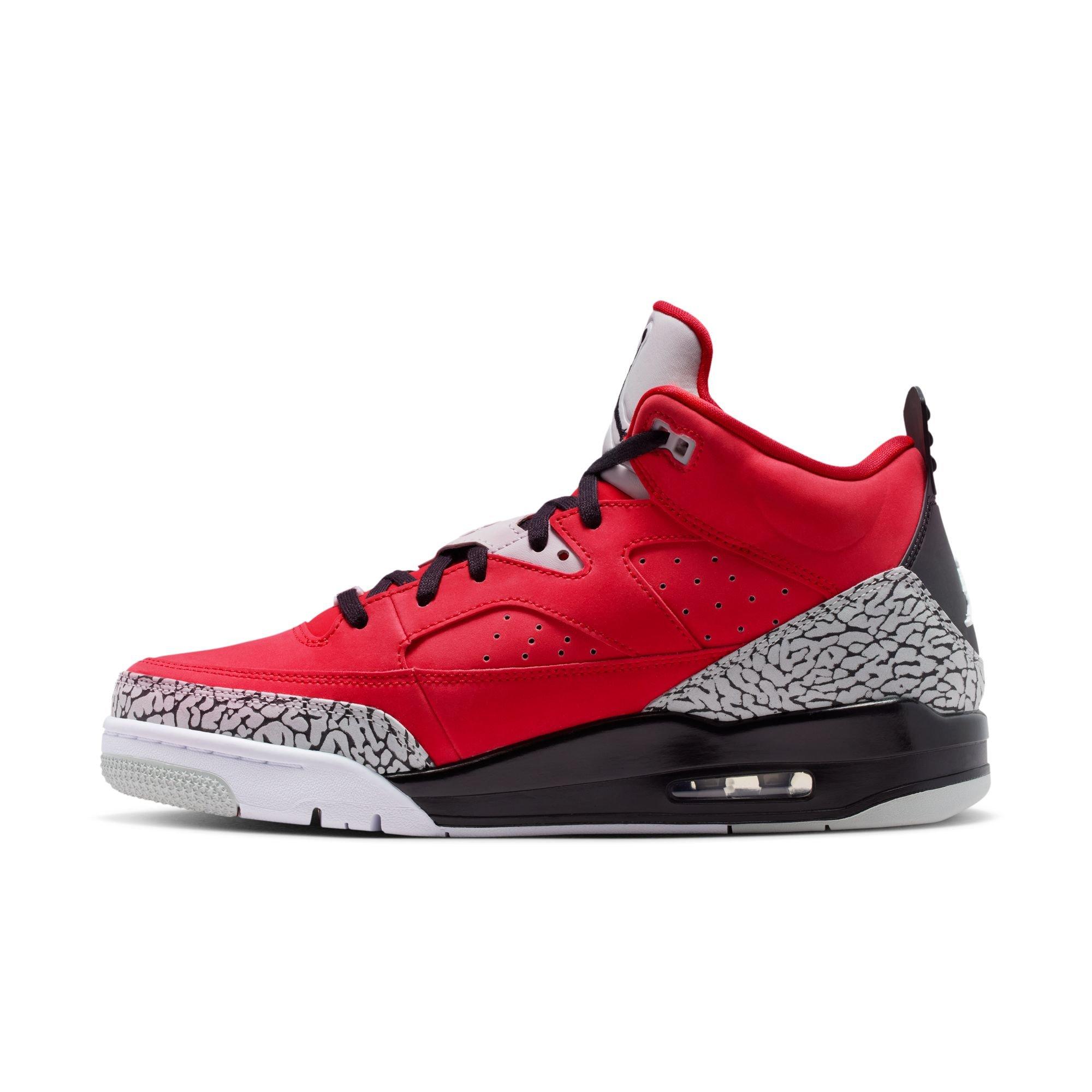Jordan Son of Mars Low "Fire Red/Black/Mist Grey/White" Men's Shoe - RED/BLACK/GREY Thumbnail View 4