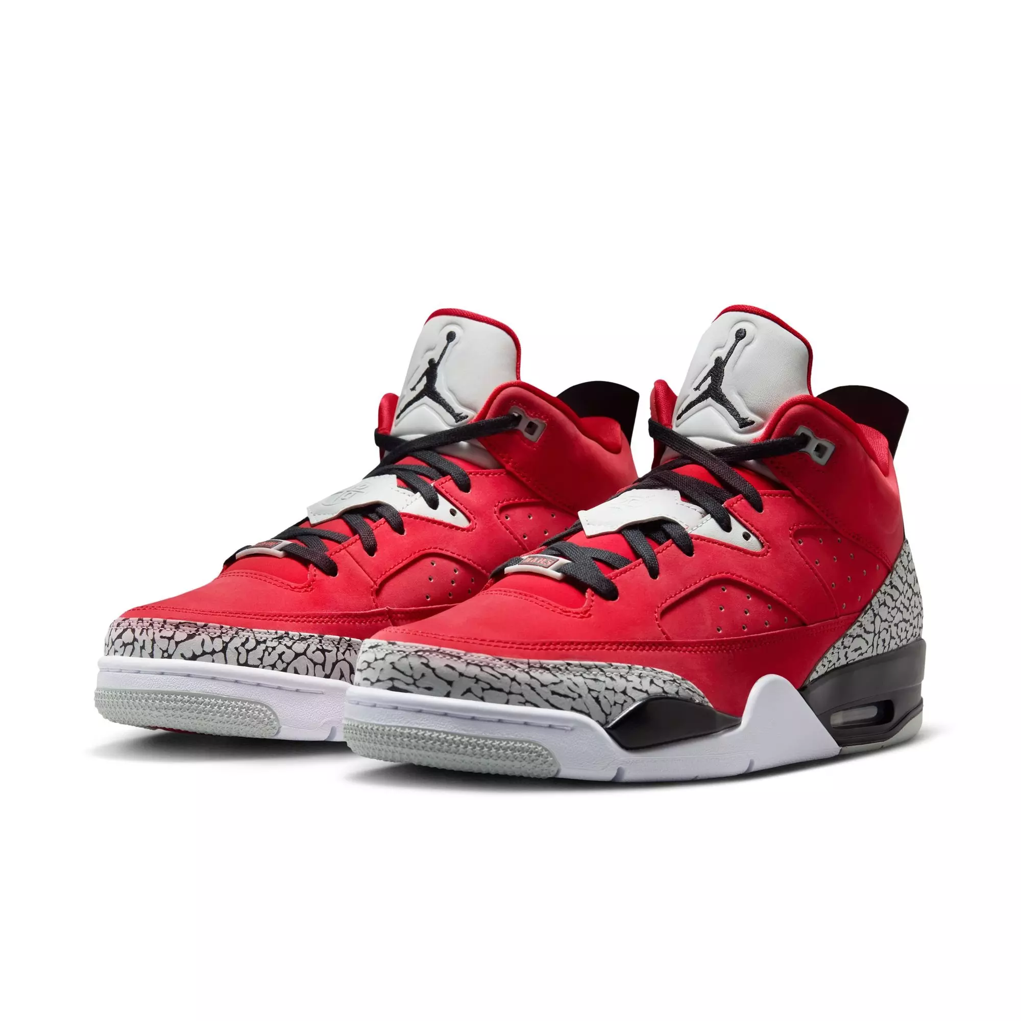 Jordan Son of Mars Low "Fire Red/Black/Mist Grey/White" Men's Shoe - RED/BLACK/GREY