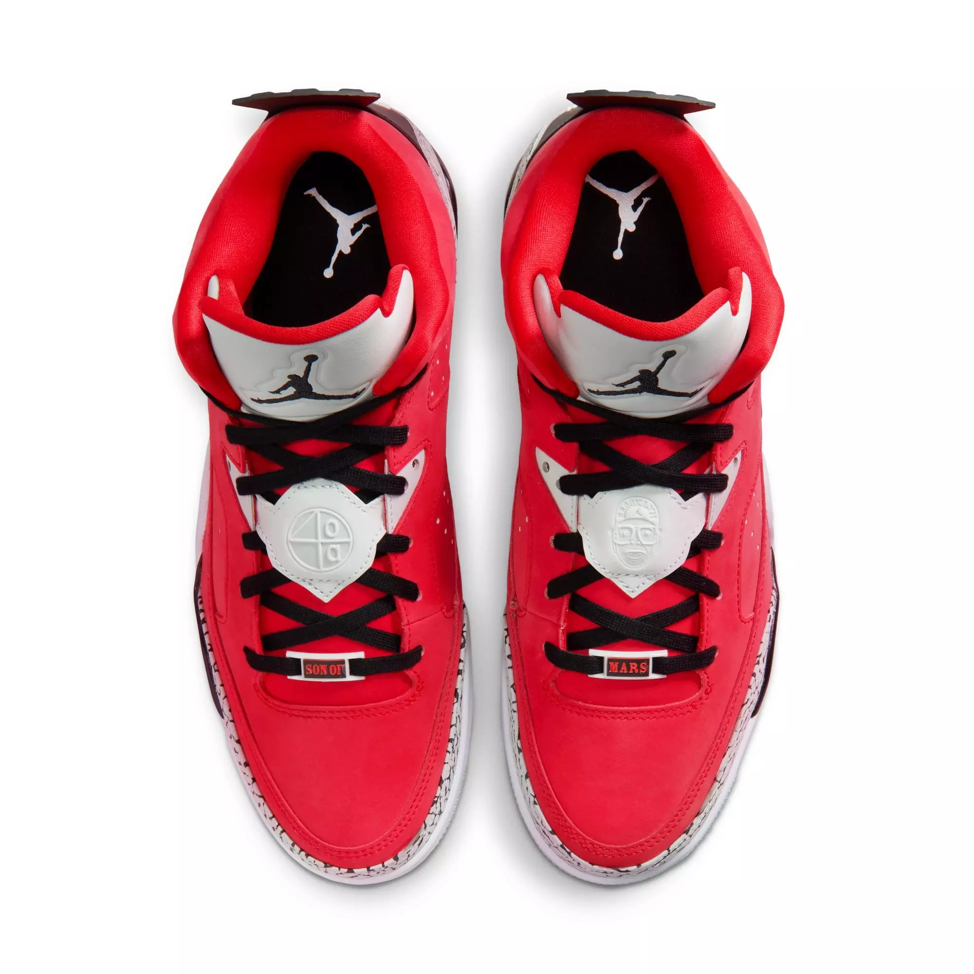Jordan Son of Mars Low "Fire Red/Black/Mist Grey/White" Men's Shoe - RED/BLACK/GREY