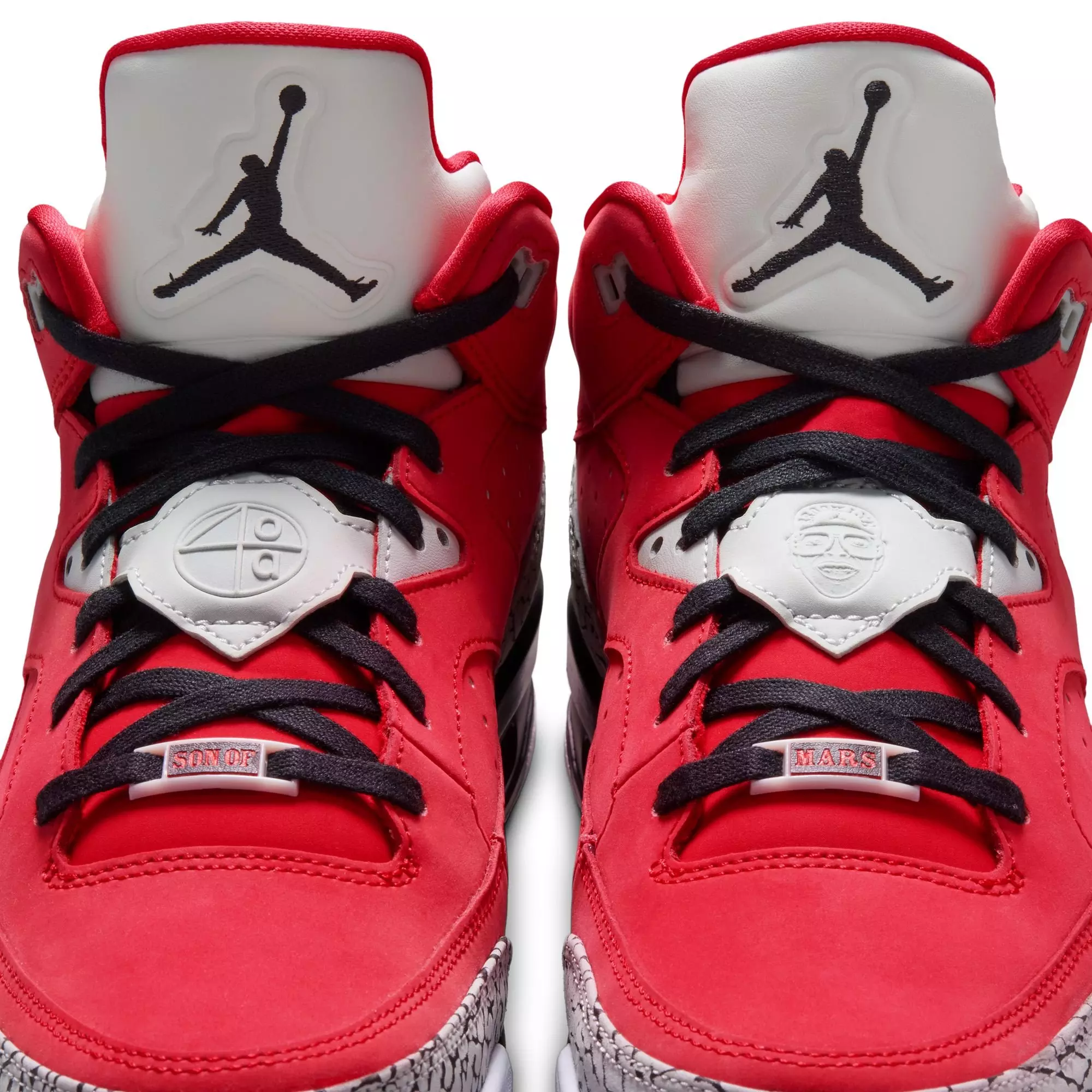 Jordan Son of Mars Low "Fire Red/Black/Mist Grey/White" Men's Shoe - RED/BLACK/GREY