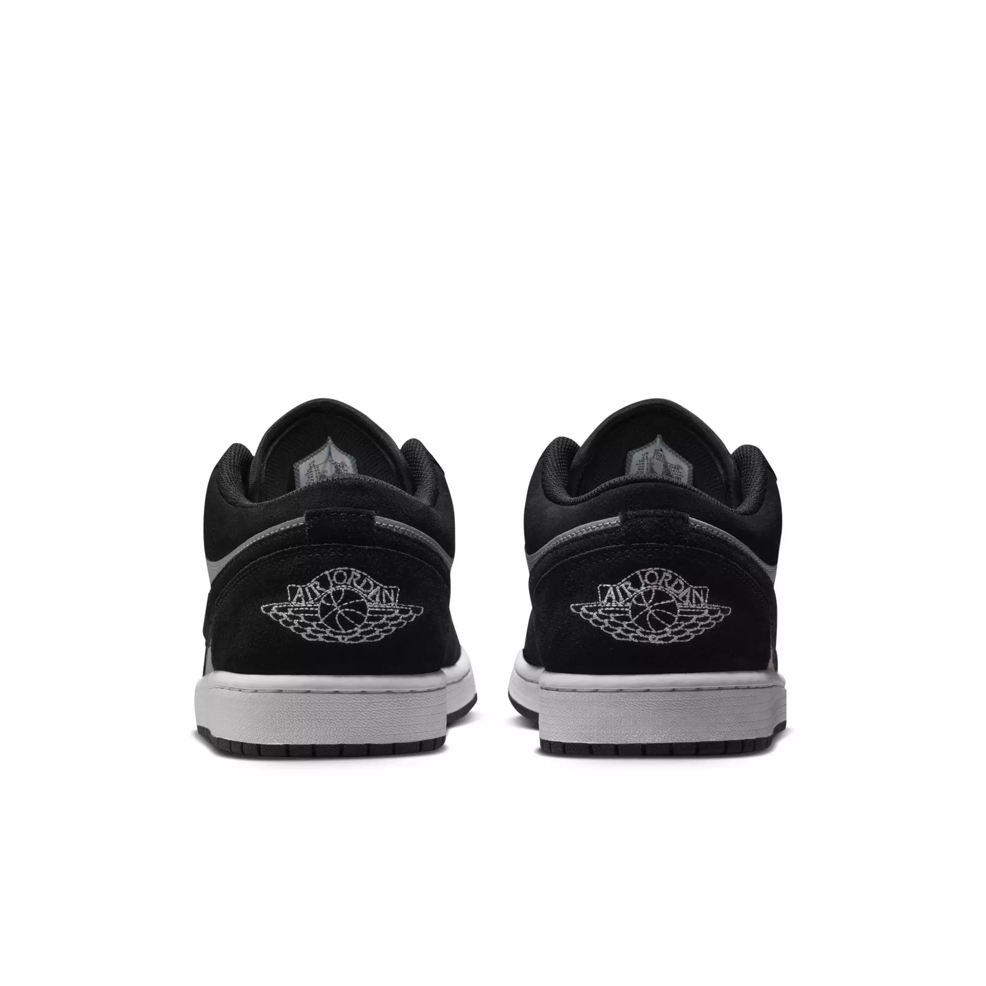 Jordan 1 Low "Black/White/Lt Smoke Grey" Men's Shoe - BLACK/GREY/WHITE