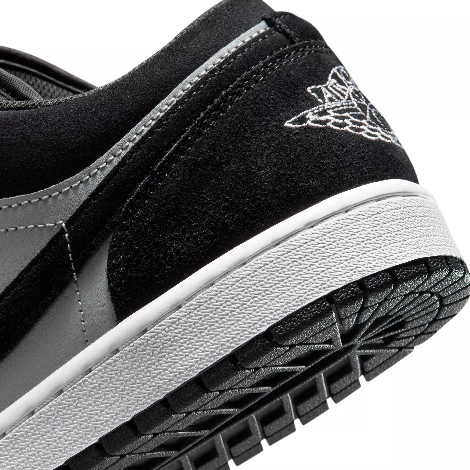 Jordan 1 Low "Black/White/Lt Smoke Grey" Men's Shoe - BLACK/GREY/WHITE