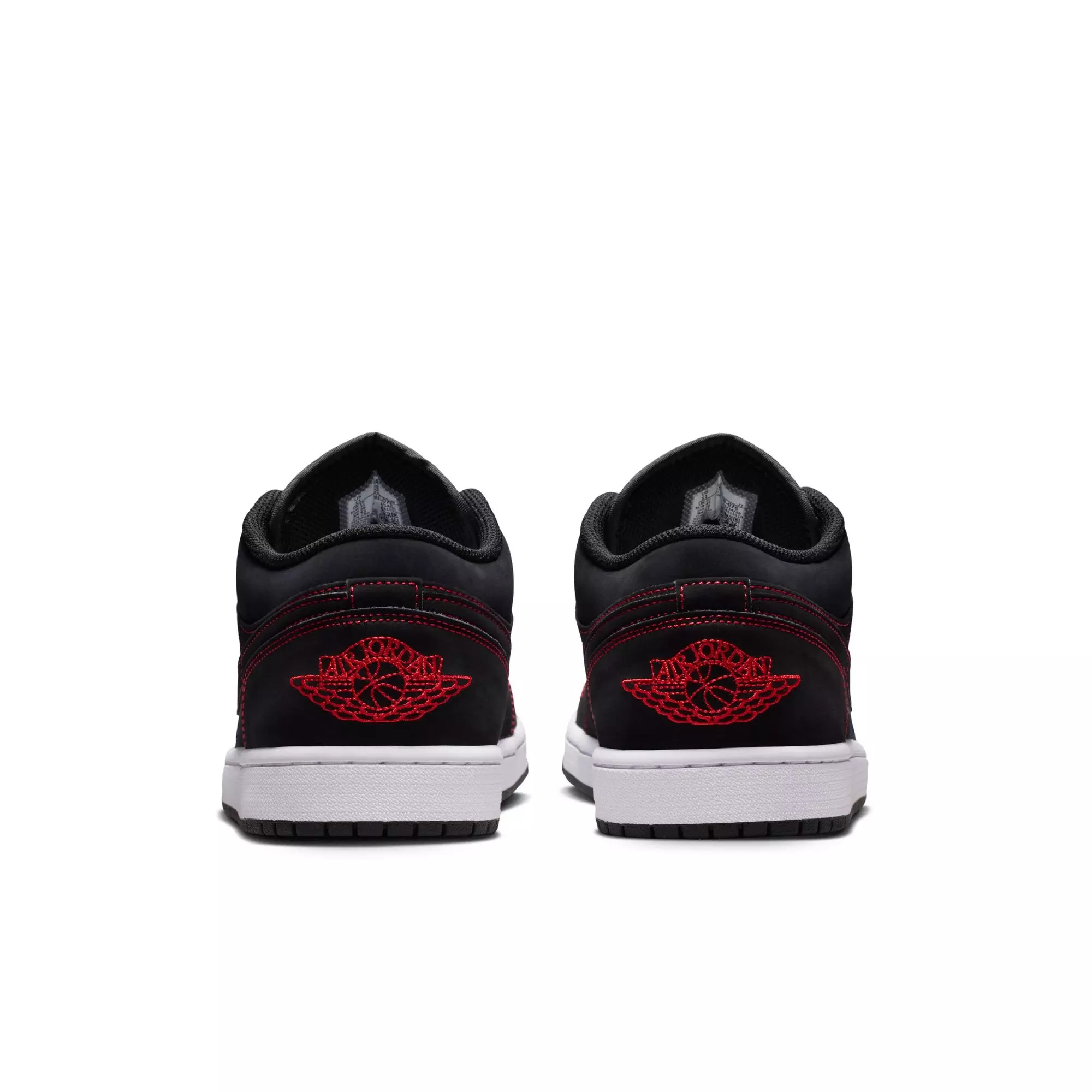 Jordan 1 Low "Black/University Red/White" Men's Shoe - BLACK/RED/WHITE