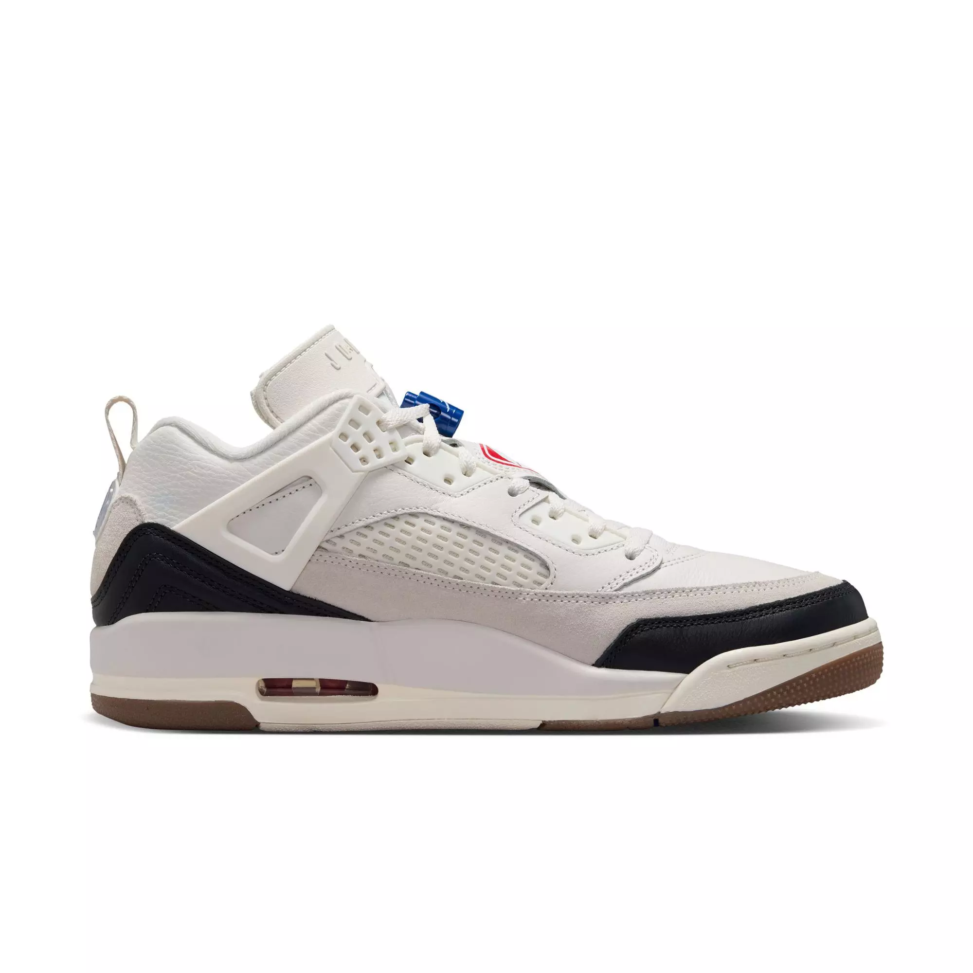 Jordan Spizike Low "Phantom/University Red/Sail/Old Royal" Men's Shoe - OFF-WHITE/RED