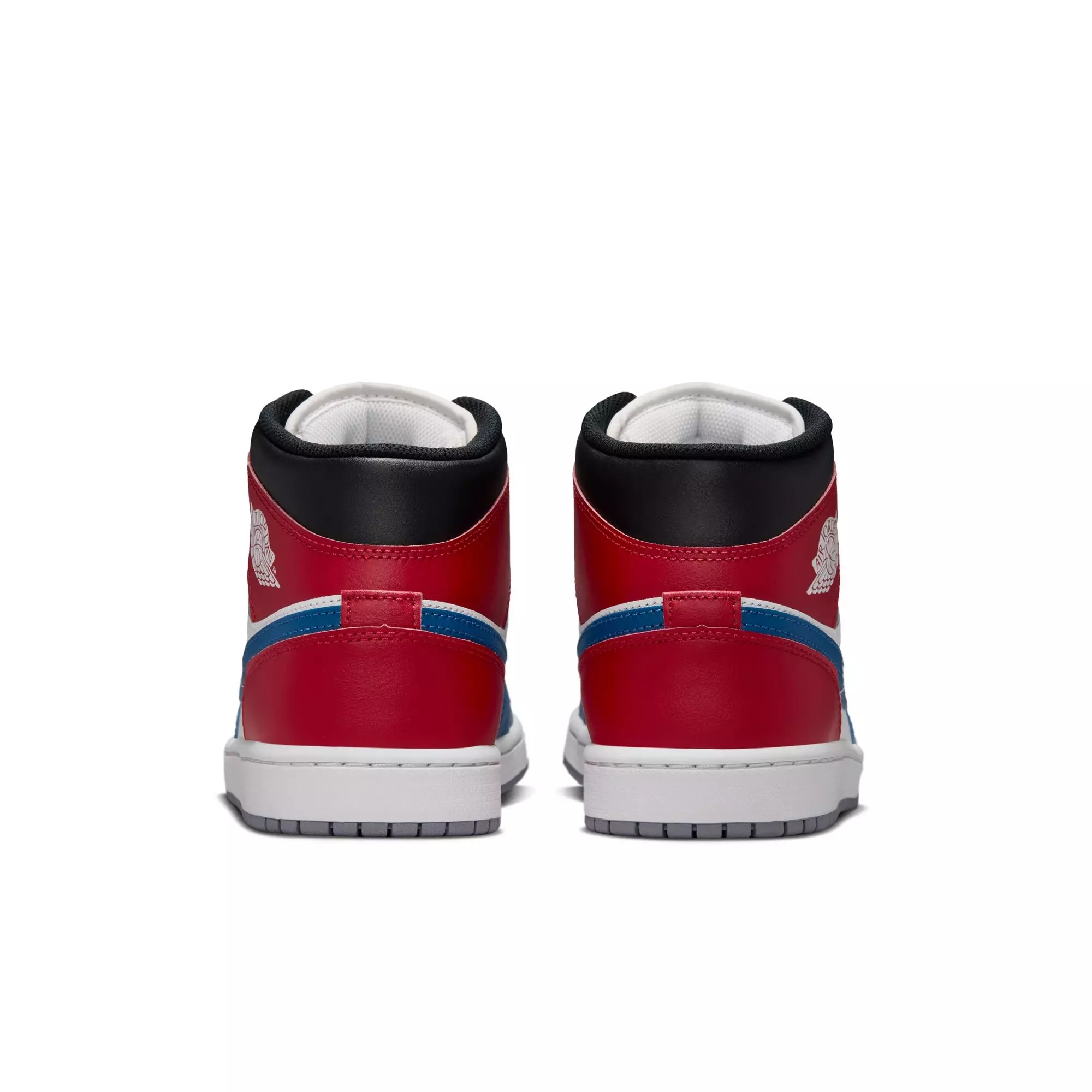 Jordan 1 Mid "True Blue/Summit White/Varsity Red/Black" Men's Shoe - BLUE/RED