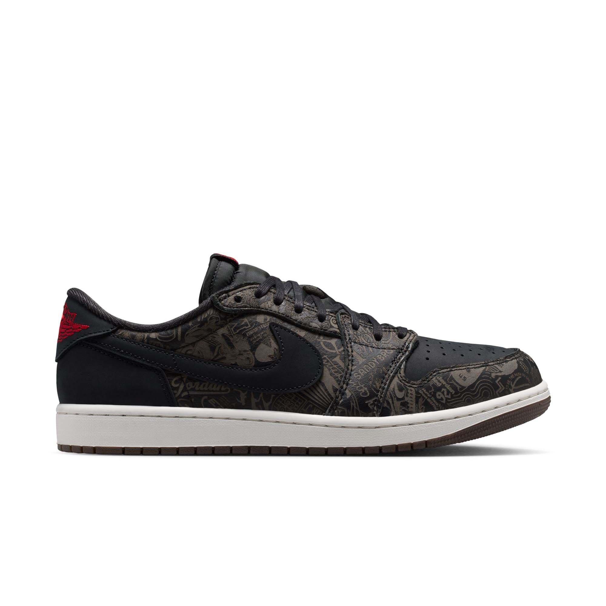 Jordan 1 Low OG "Laser" Men's Shoe - BLACK/VARSITY RED/SUMMIT WHITE
