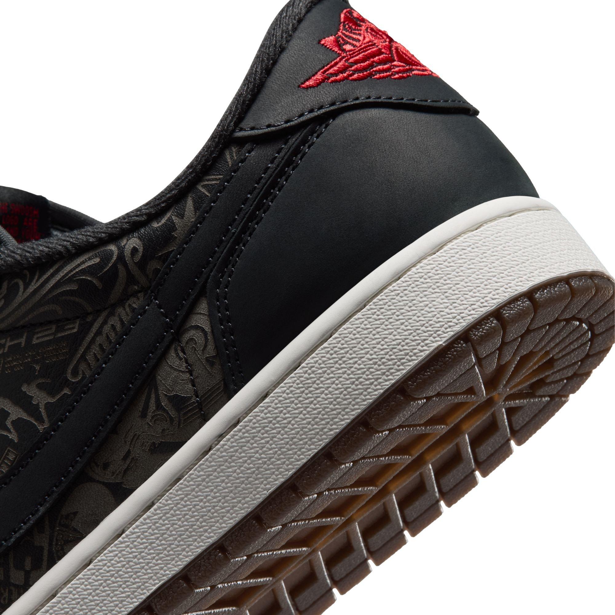 Jordan 1 Low OG "Laser" Men's Shoe - BLACK/VARSITY RED/SUMMIT WHITE