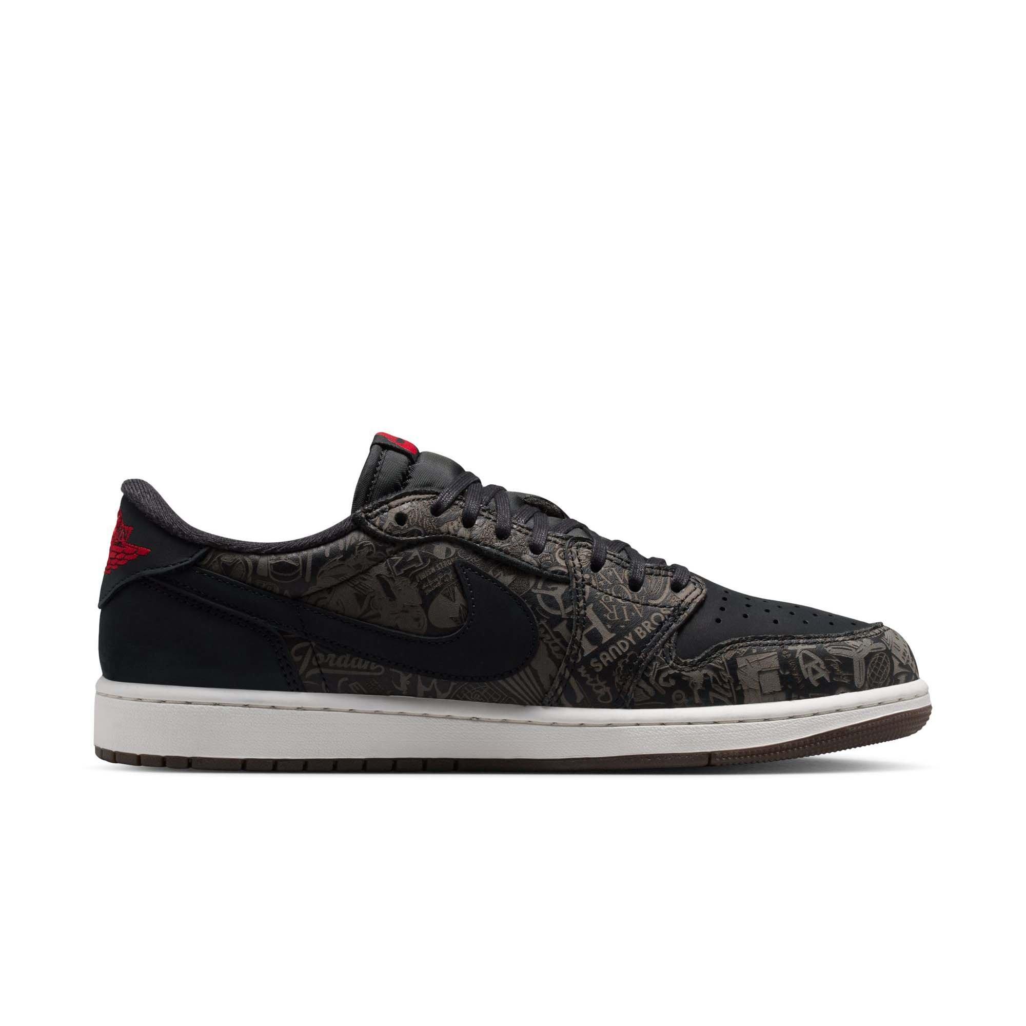 Jordan 1 Low OG "Laser" Men's Shoe - BLACK/VARSITY RED/SUMMIT WHITE