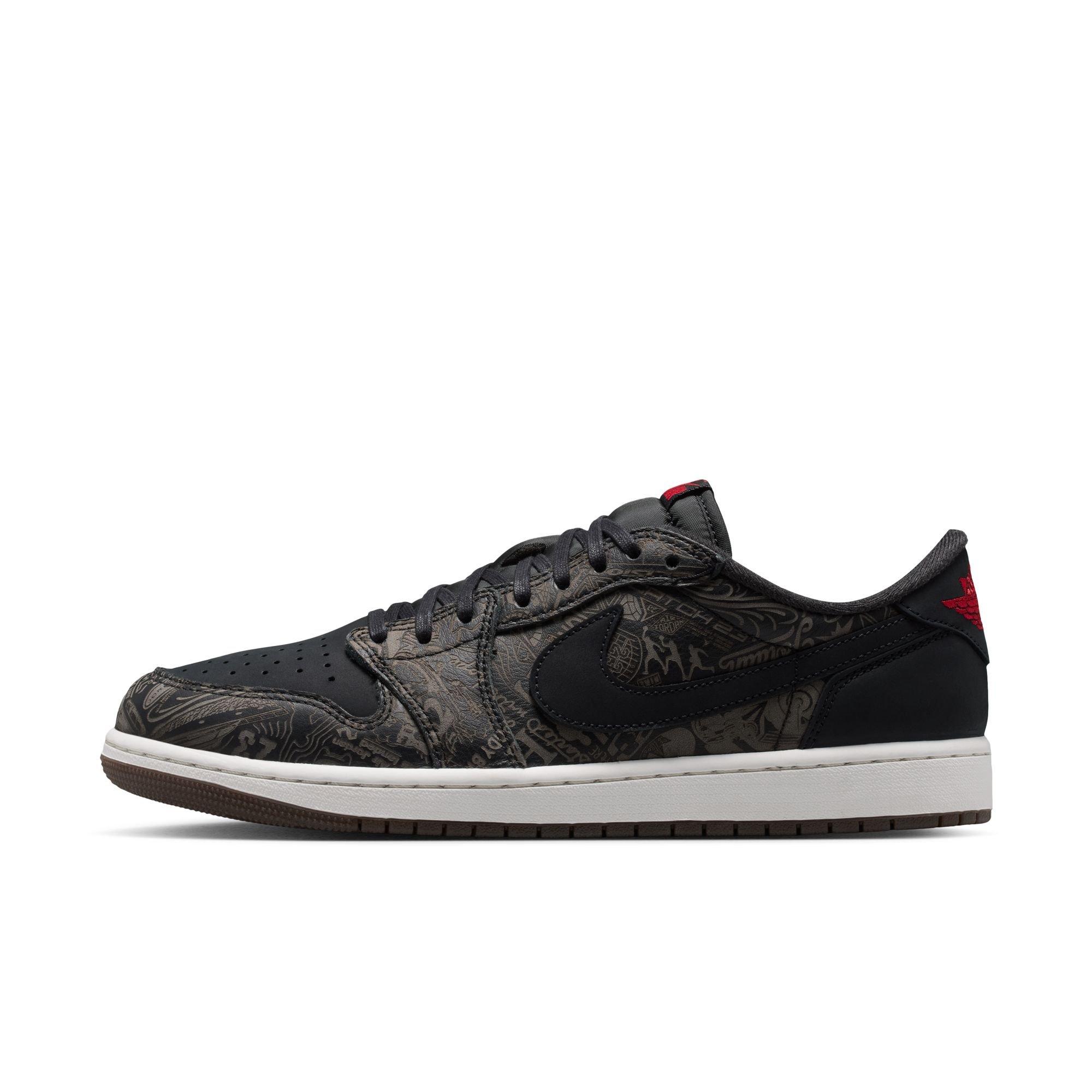 Jordan 1 Low OG "Laser" Men's Shoe - BLACK/VARSITY RED/SUMMIT WHITE