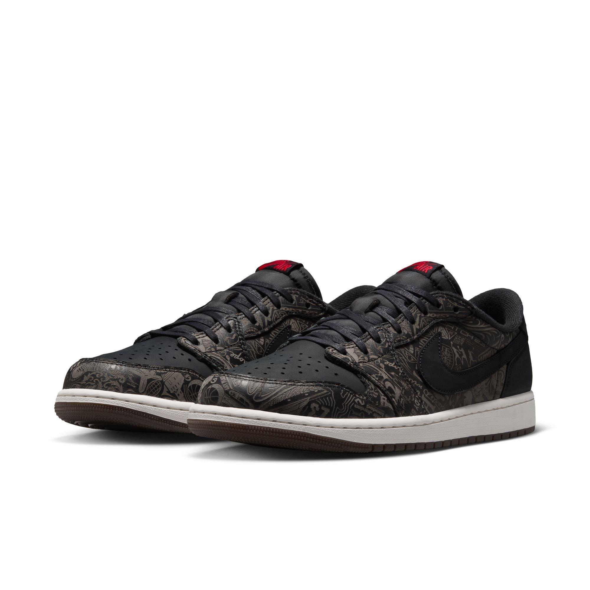 Jordan 1 Low OG "Laser" Men's Shoe - BLACK/VARSITY RED/SUMMIT WHITE