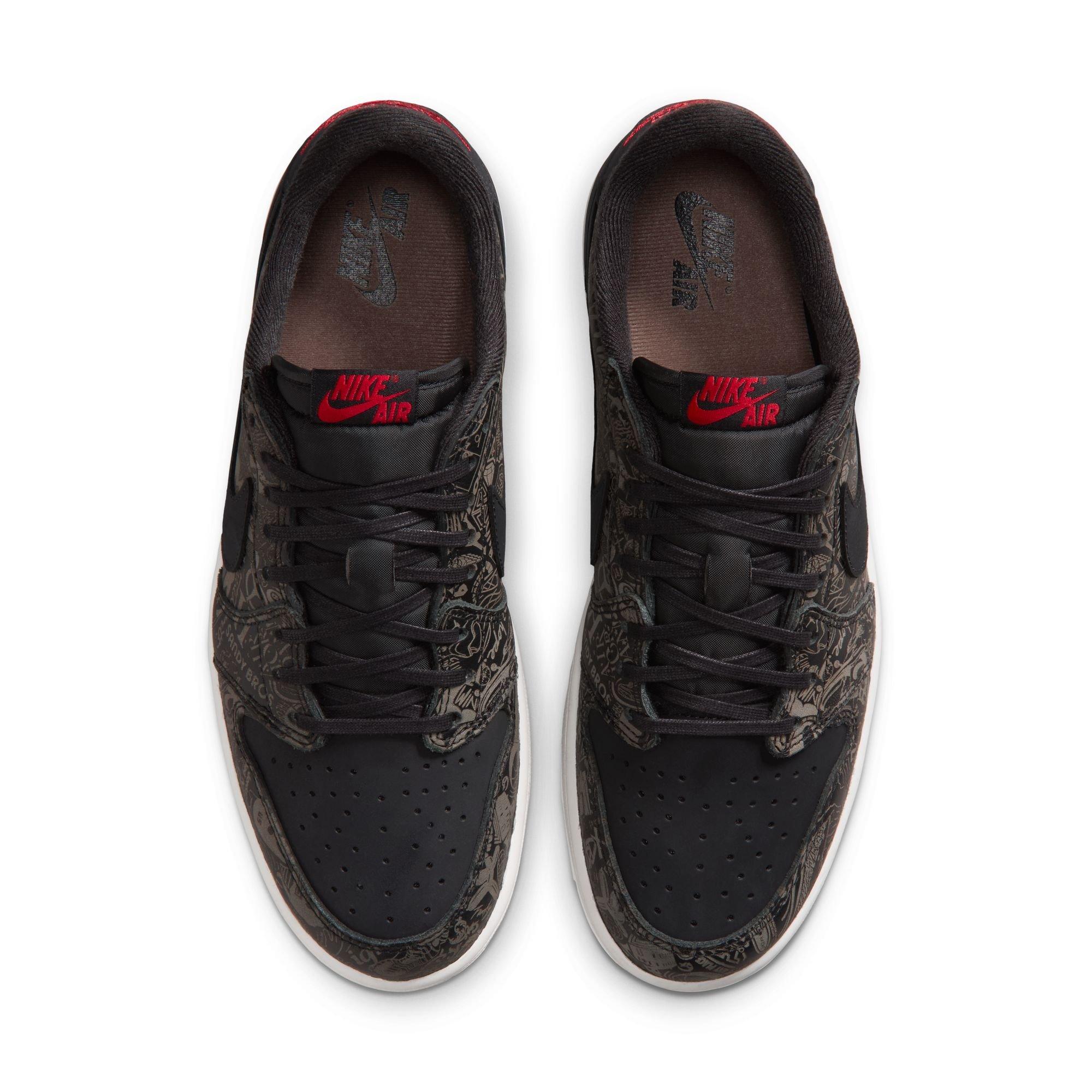 Jordan 1 Low OG "Laser" Men's Shoe - BLACK/VARSITY RED/SUMMIT WHITE