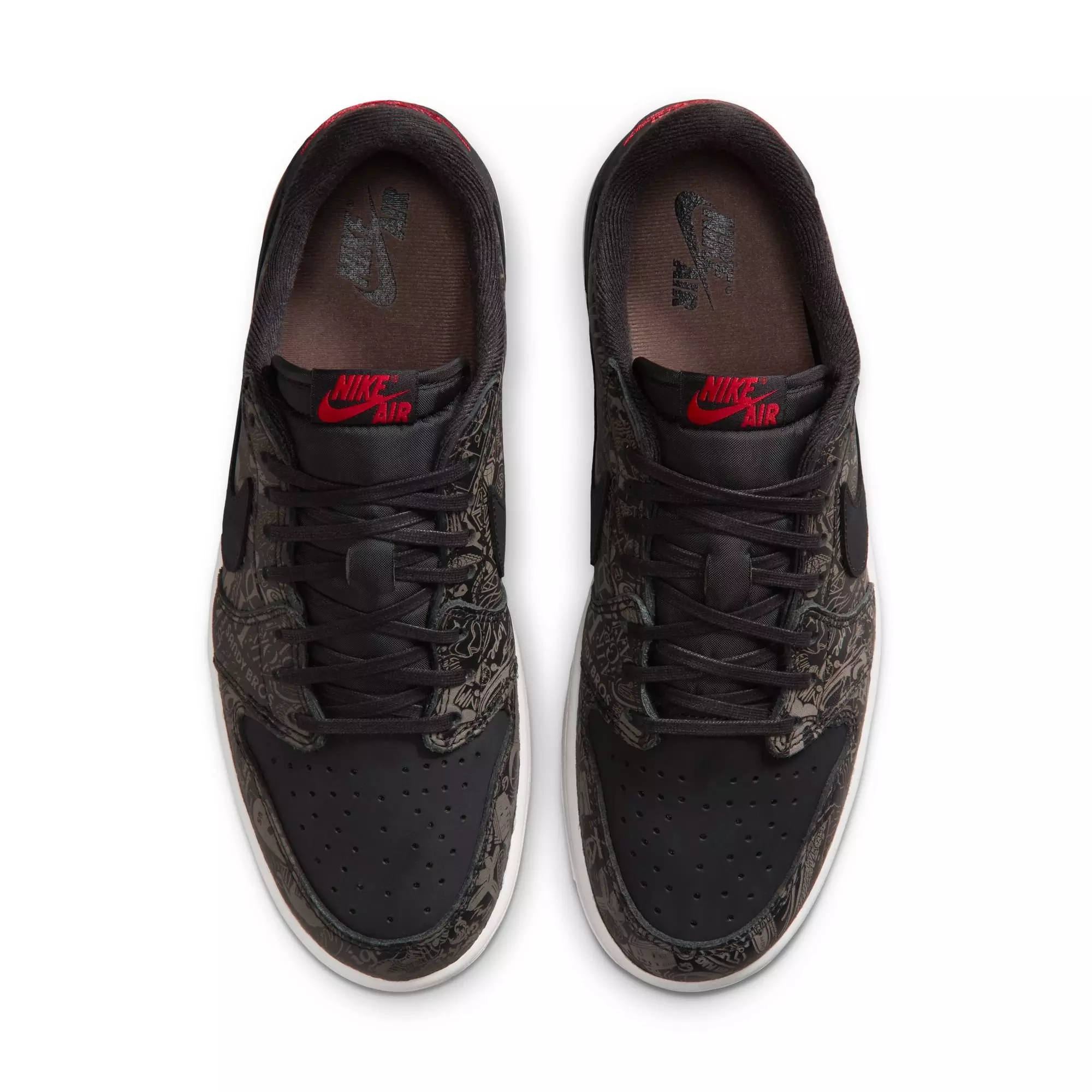 Jordan 1 Low OG "Laser" Men's Shoe - BLACK/VARSITY RED/SUMMIT WHITE