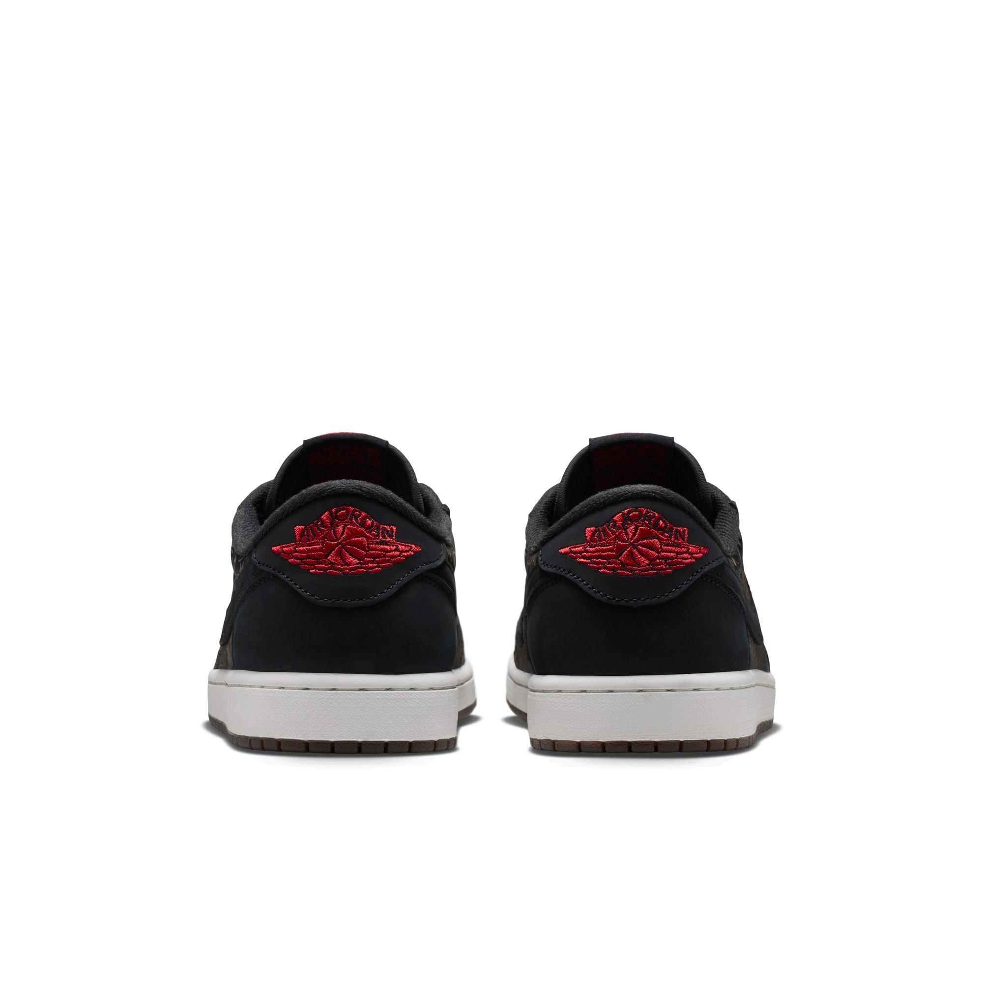 Jordan 1 Low OG "Laser" Men's Shoe - BLACK/VARSITY RED/SUMMIT WHITE
