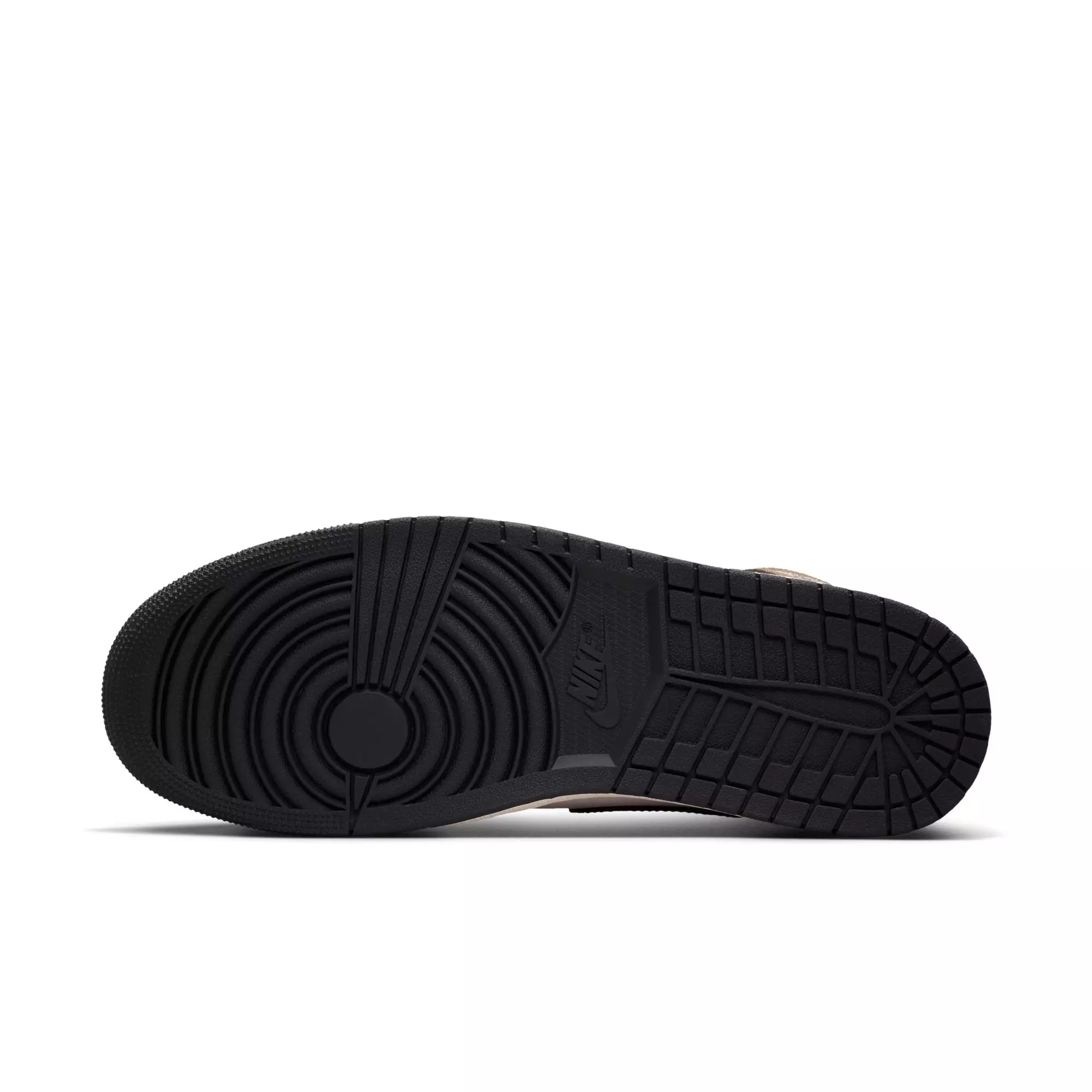 Jordan 1 Mid "Black/Phantom/Palomino/University Red" Men's Shoe - BLACK/BROWN