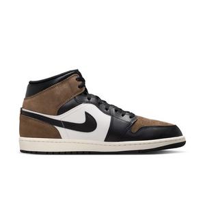 Jordan 1 Mid "Black/Phantom/Palomino/University Red" Men's Shoe
