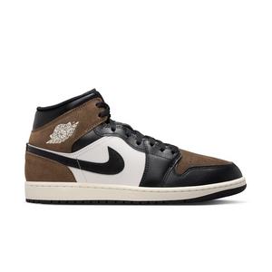 Jordan 1 Mid "Black/Phantom/Palomino/University Red" Men's Shoe
