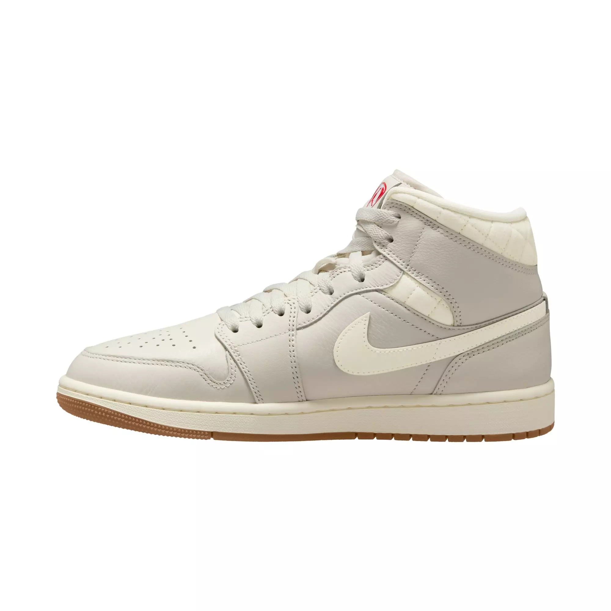 Jordan 1 Mid SE "Phantom/Sail/Gum Dark Brown" Men's Shoe - SAIL