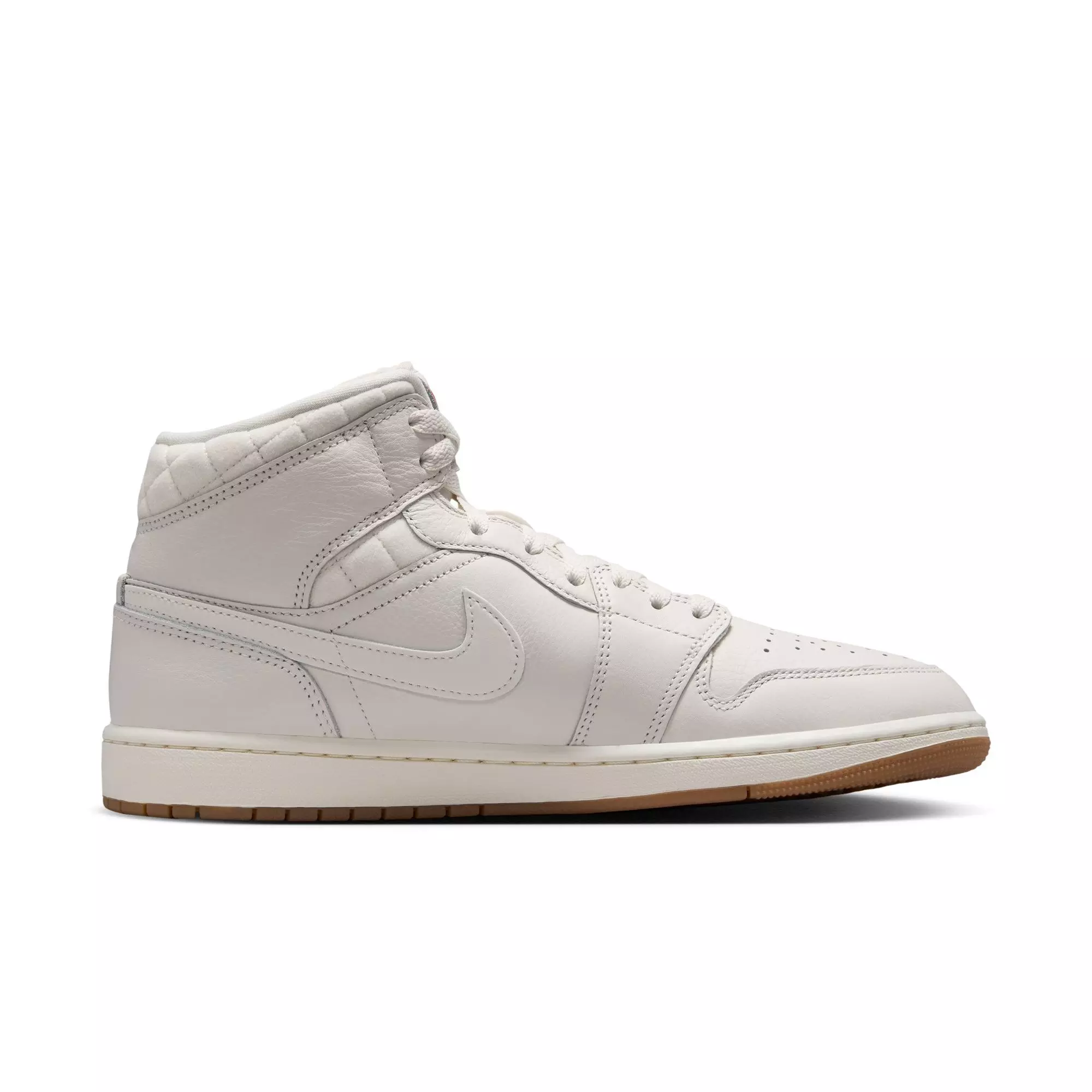 Jordan 1 Mid SE "Phantom/Sail/Gum Dark Brown" Men's Shoe - SAIL