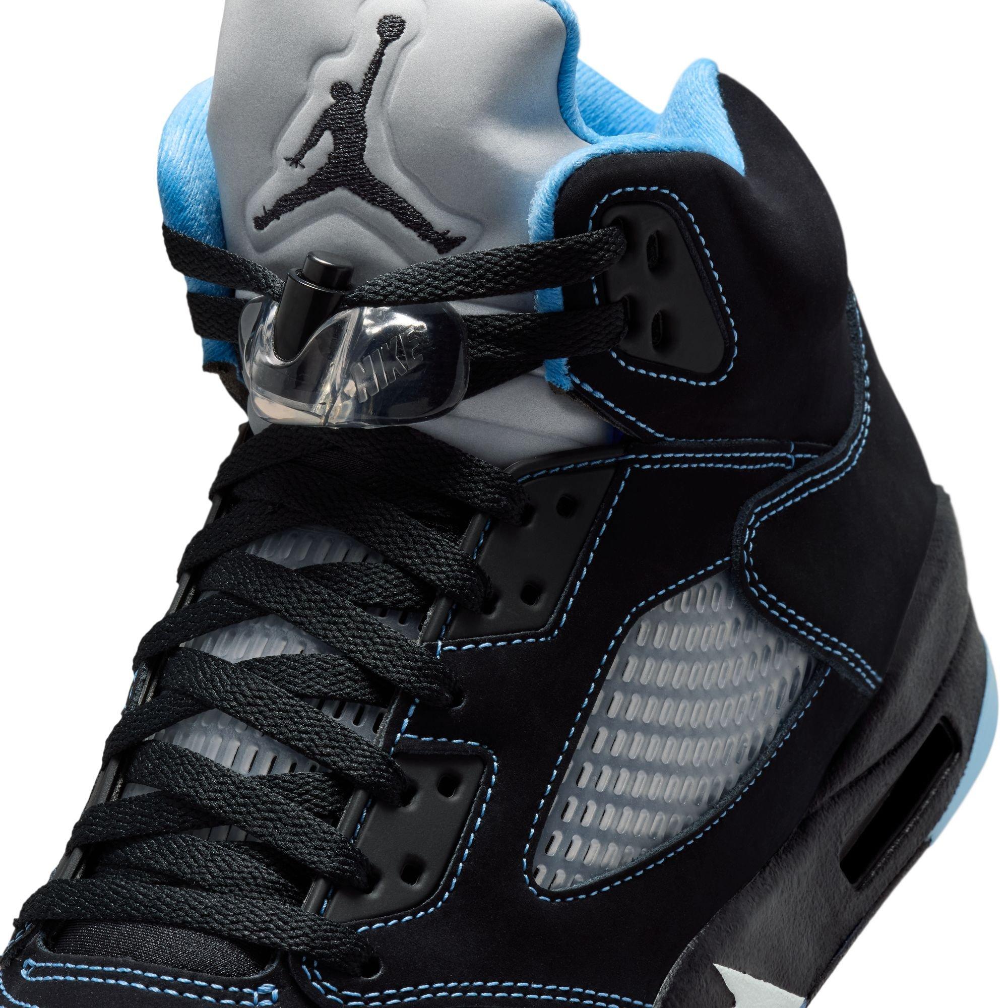 Jordan 5 Retro "Black Carolina" Men's Shoe - BLACK/UNIVERSITY BLUE/WHITE Thumbnail View 5