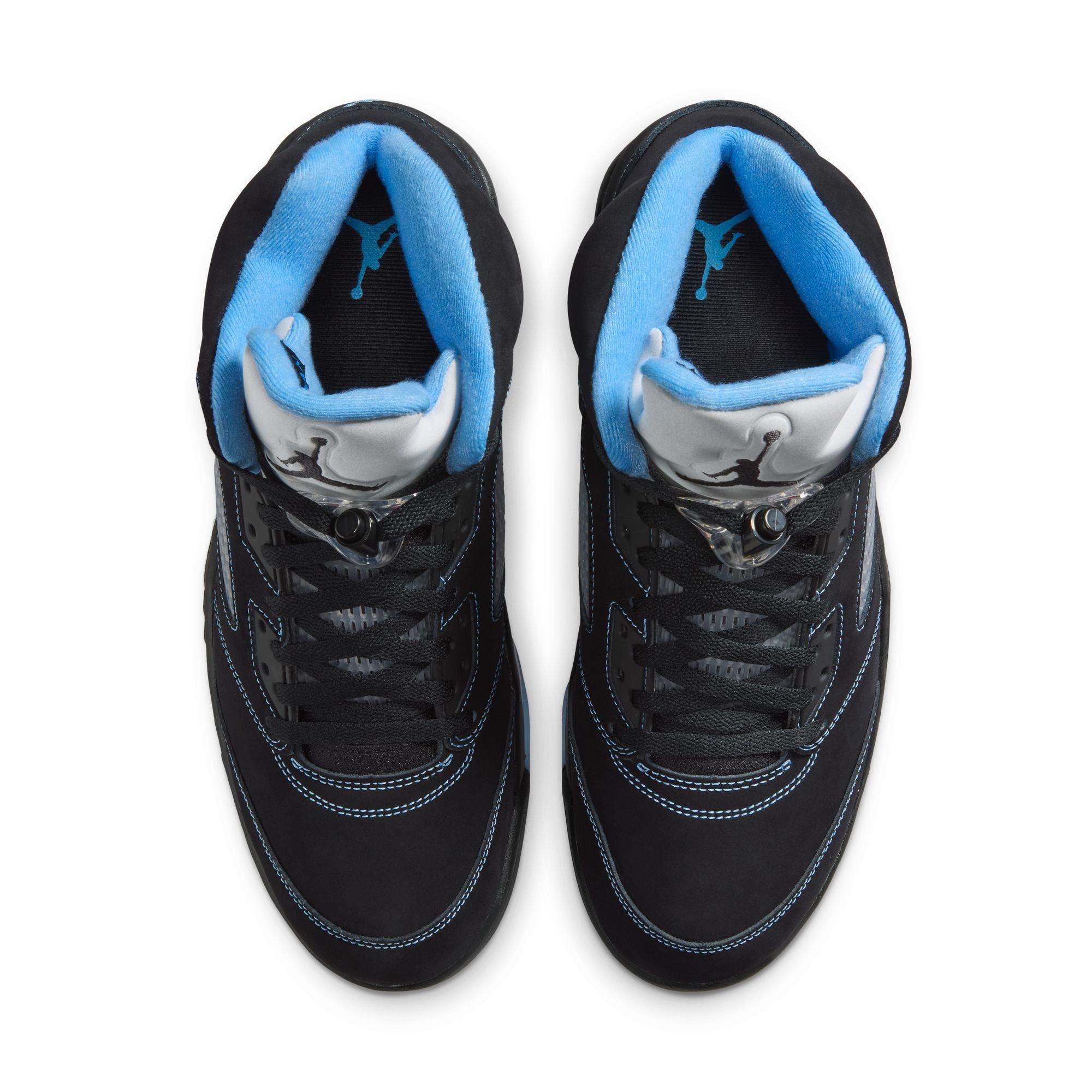 Jordan 5 Retro "Black Carolina" Men's Shoe - BLACK/UNIVERSITY BLUE/WHITE Thumbnail View 10