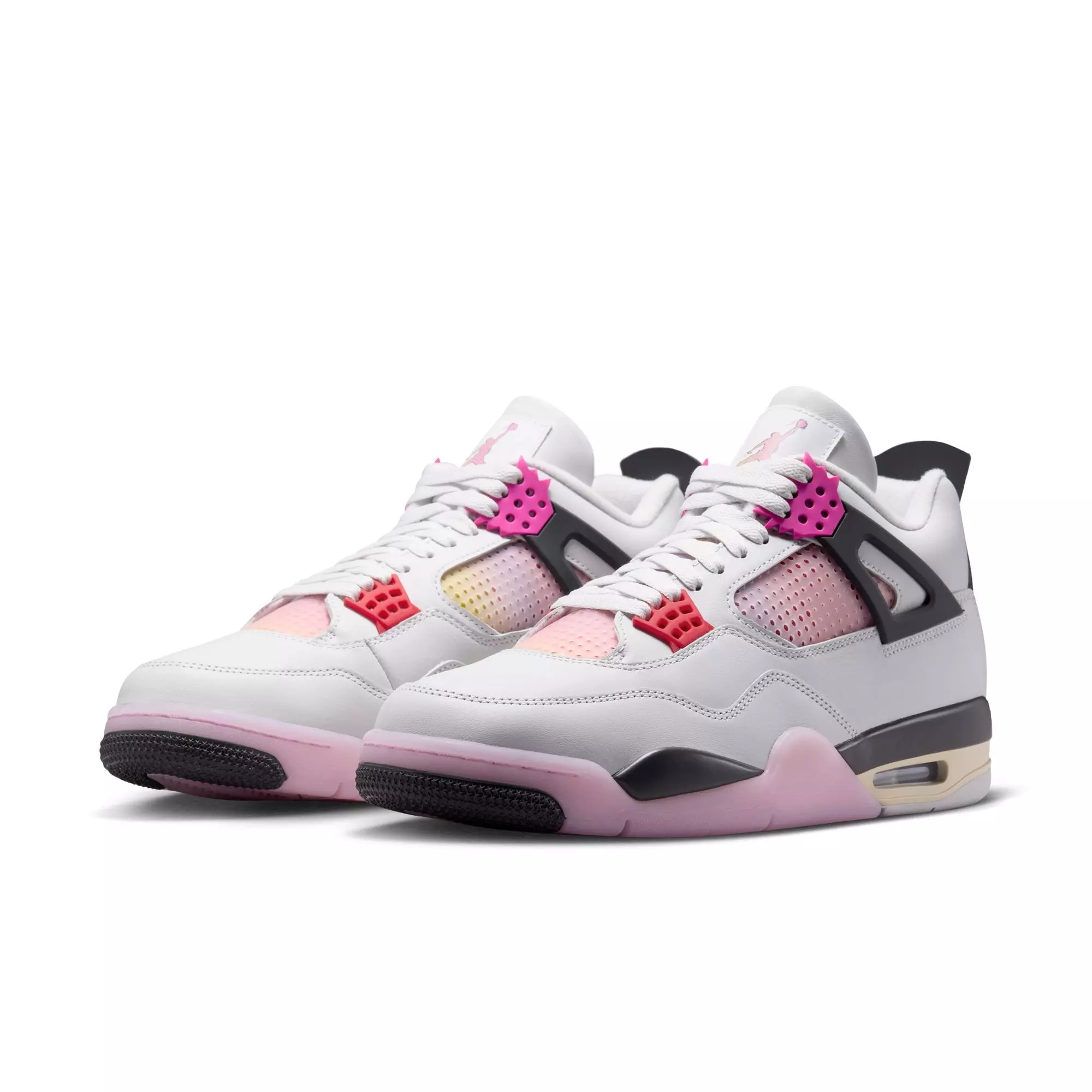 Jordan 4 Retro "Comic" Men's Shoe - OFF WHITE/FIRE PINK/ANTHRACITE