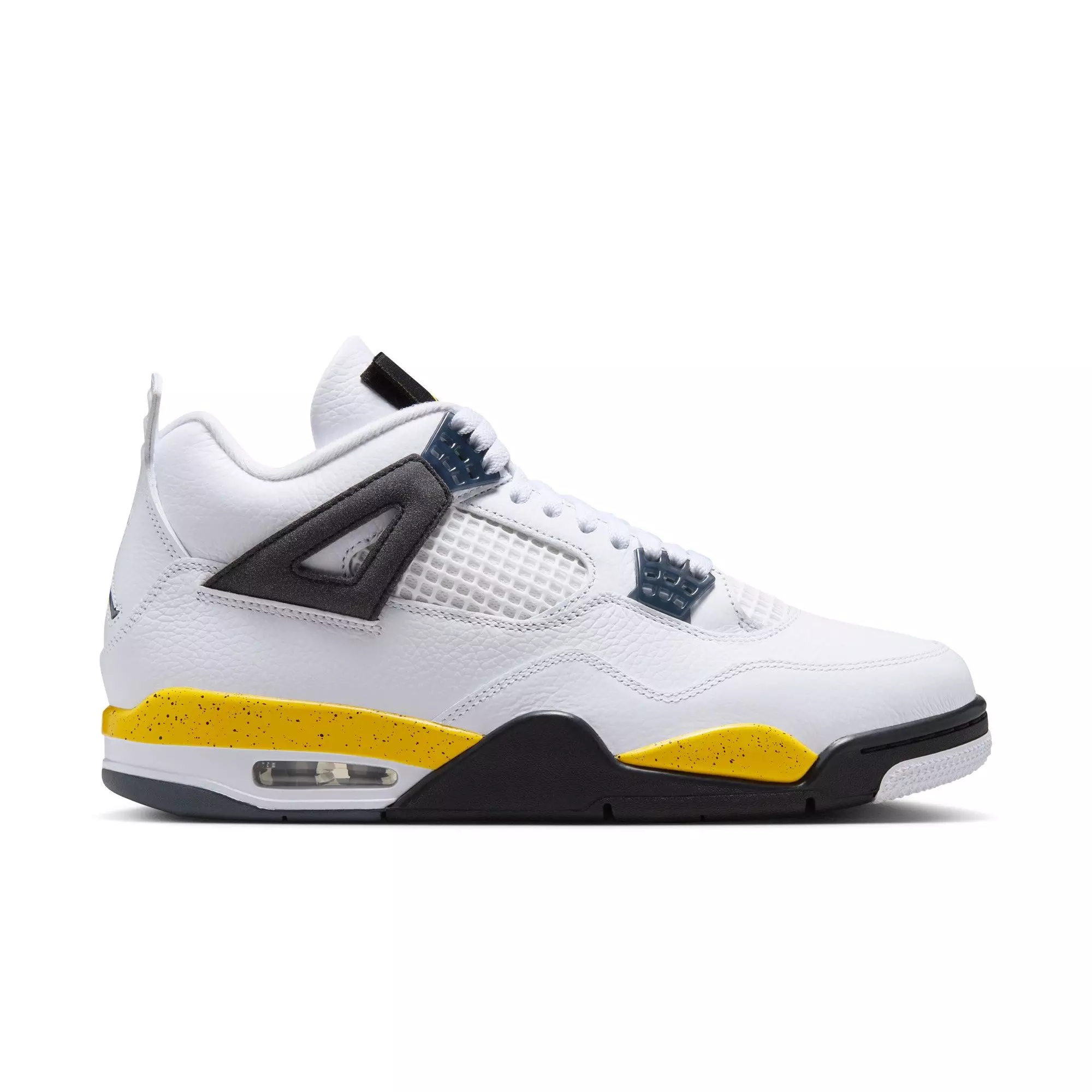 Jordan 4 Retro "Tour Yellow" Men's Shoe - WHITE/TOUR YELLOW/DARK BLUE GREY/BLACK