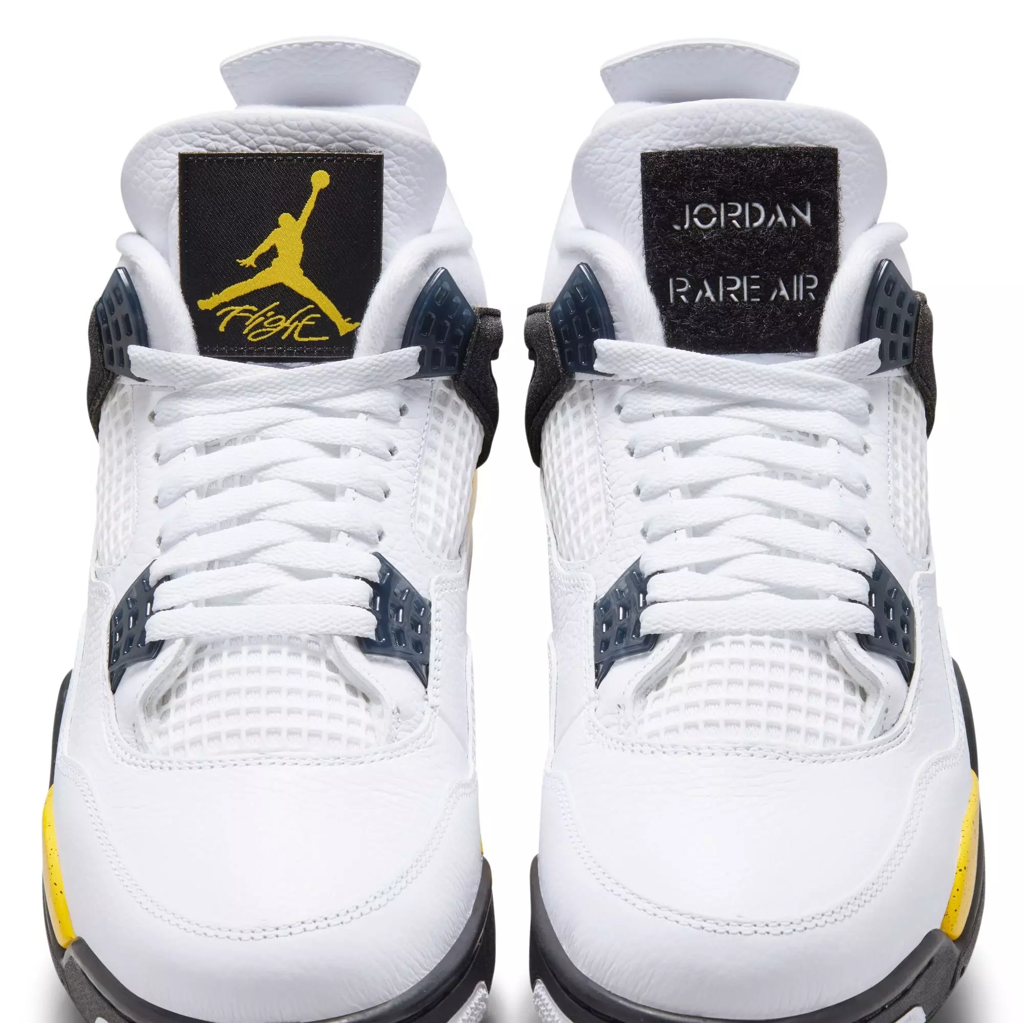 Jordan 4 Retro "Tour Yellow" Men's Shoe - WHITE/TOUR YELLOW/DARK BLUE GREY/BLACK