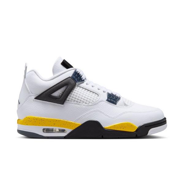 Jordan 4 Retro "Tour Yellow" Men's Shoe - WHITE/TOUR YELLOW/DARK BLUE GREY/BLACK