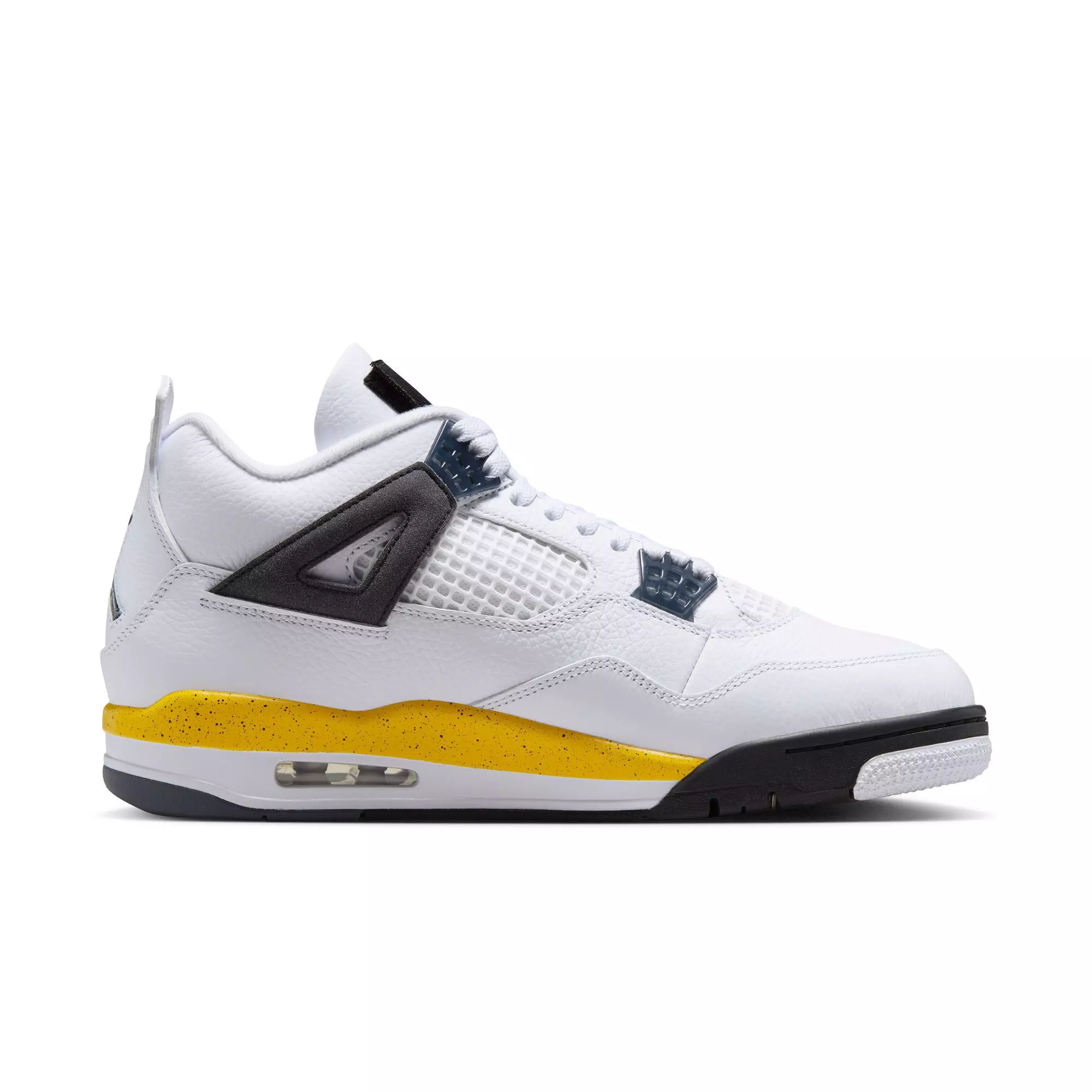 Jordan 4 Retro "Tour Yellow" Men's Shoe - WHITE/TOUR YELLOW/DARK BLUE GREY/BLACK