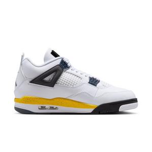 Jordan 4 Retro "Tour Yellow" Men's Shoe - WHITE/TOUR YELLOW/DARK BLUE GREY/BLACK