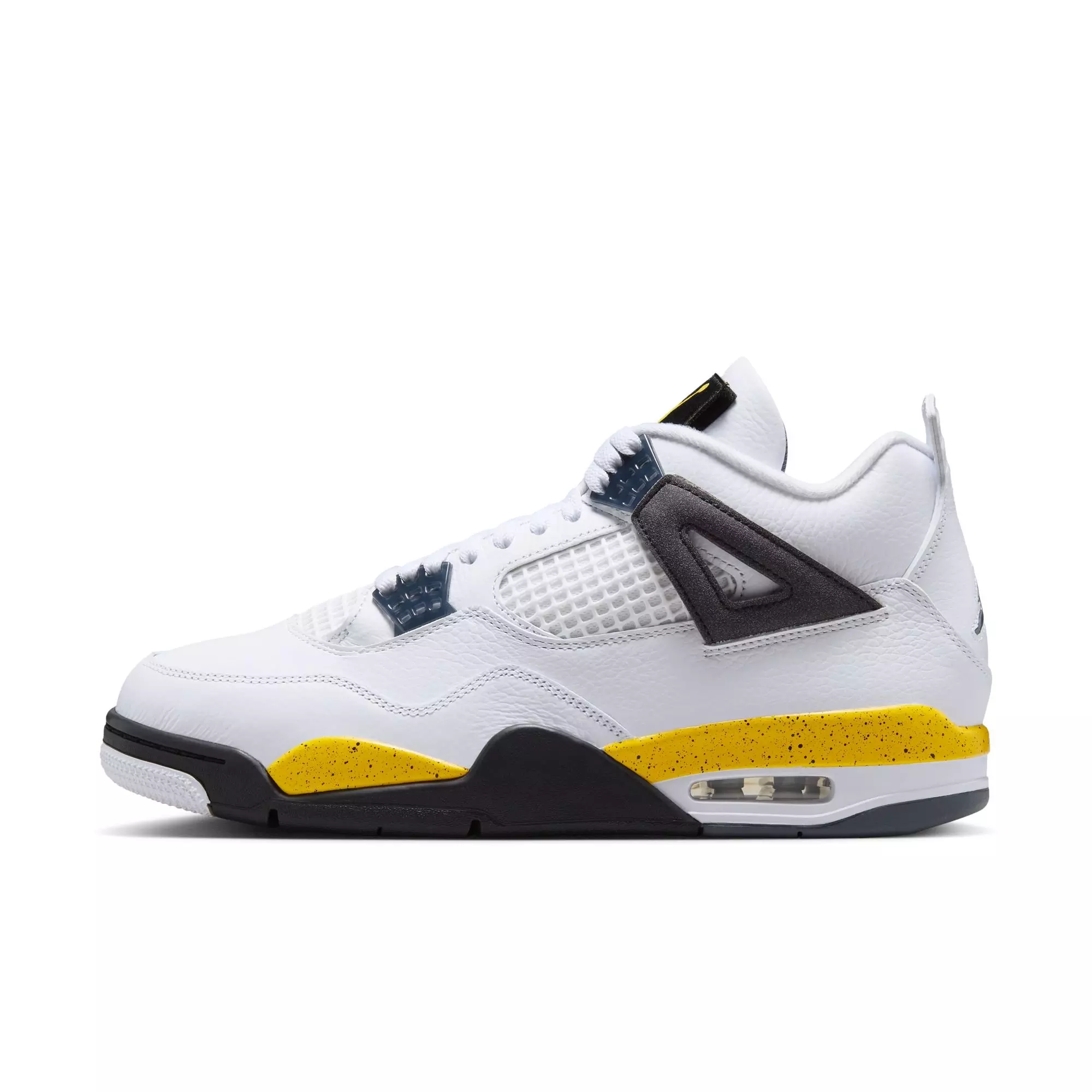 Jordan 4 Retro "Tour Yellow" Men's Shoe - WHITE/TOUR YELLOW/DARK BLUE GREY/BLACK