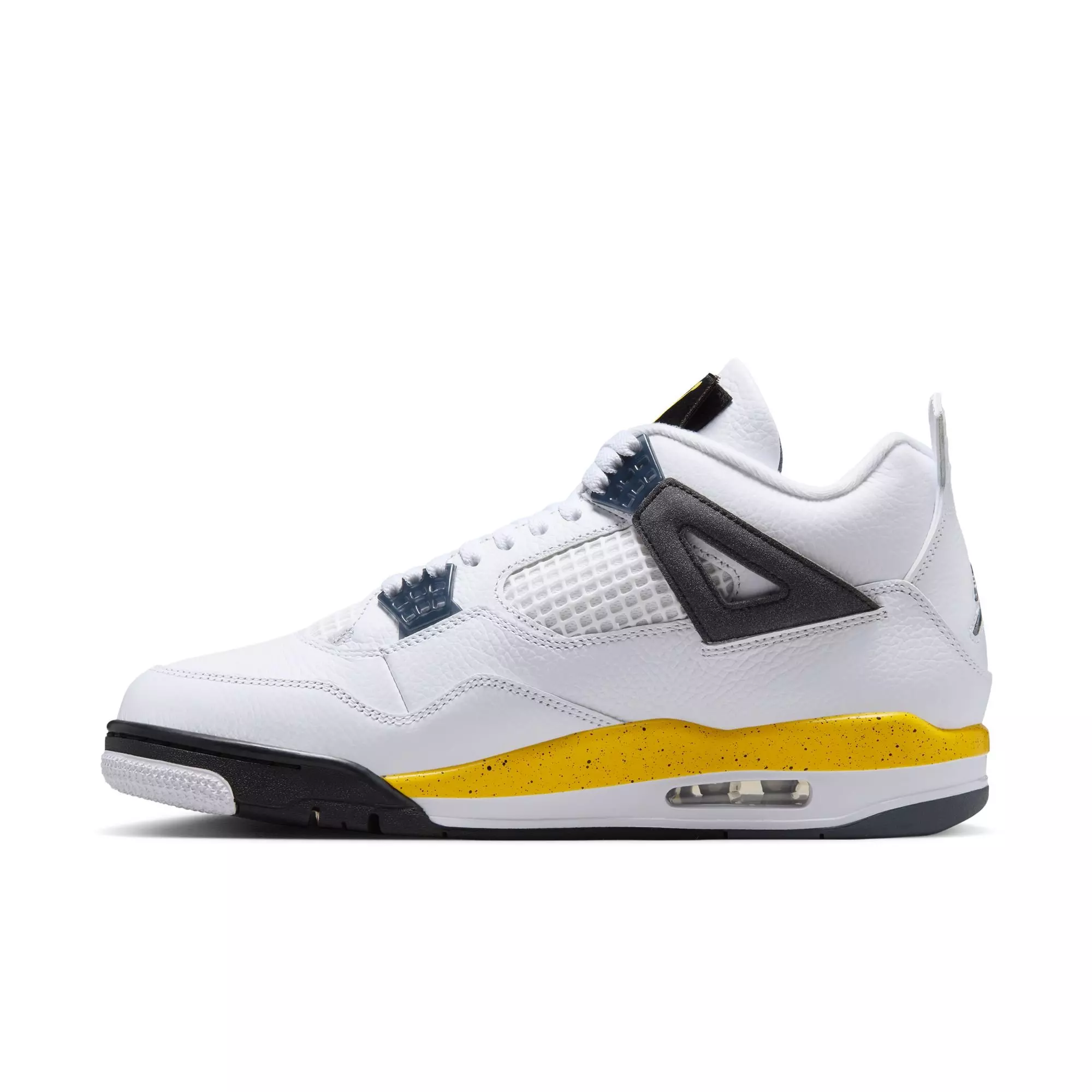 Jordan 4 Retro "Tour Yellow" Men's Shoe - WHITE/TOUR YELLOW/DARK BLUE GREY/BLACK