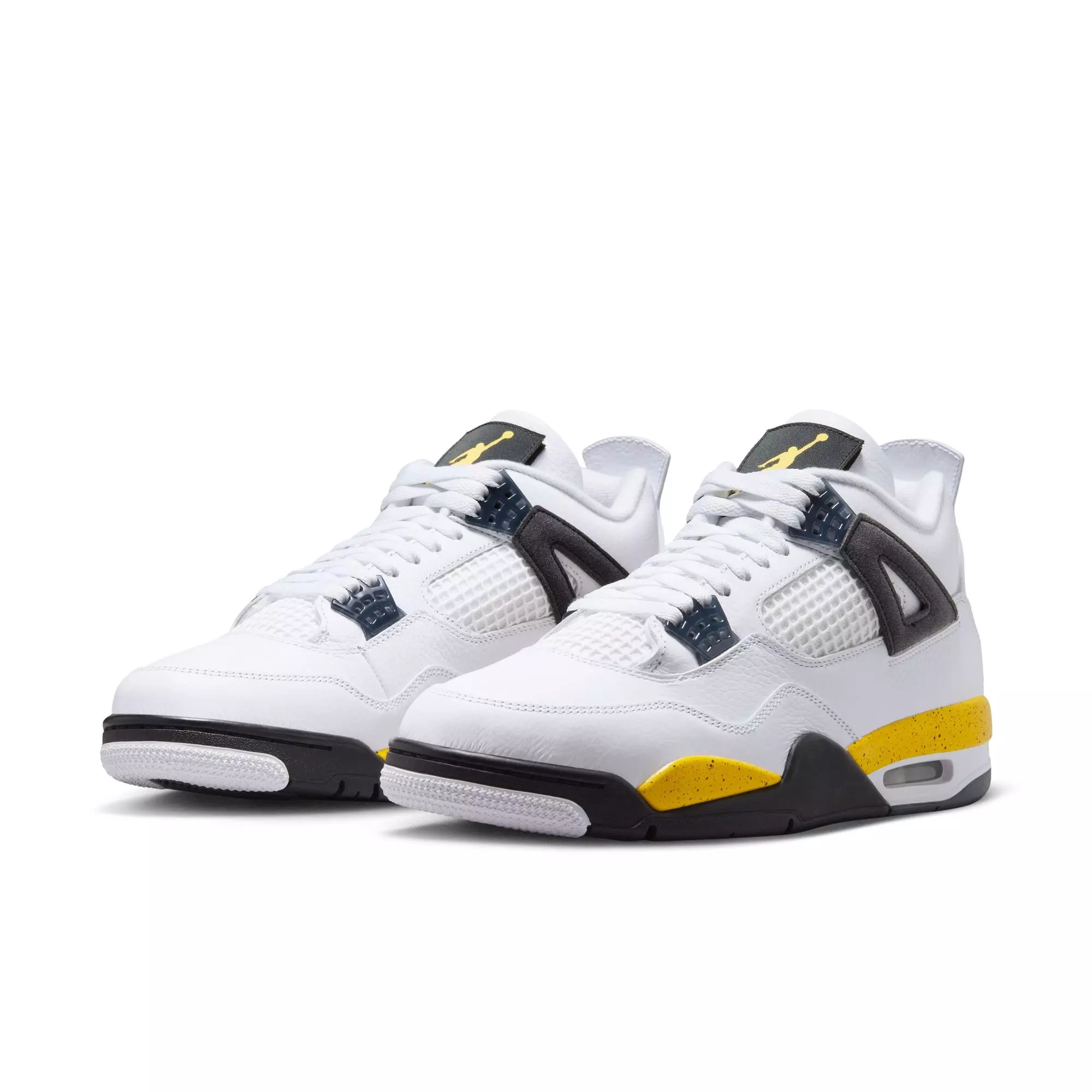 Jordan 4 Retro "Tour Yellow" Men's Shoe - WHITE/TOUR YELLOW/DARK BLUE GREY/BLACK