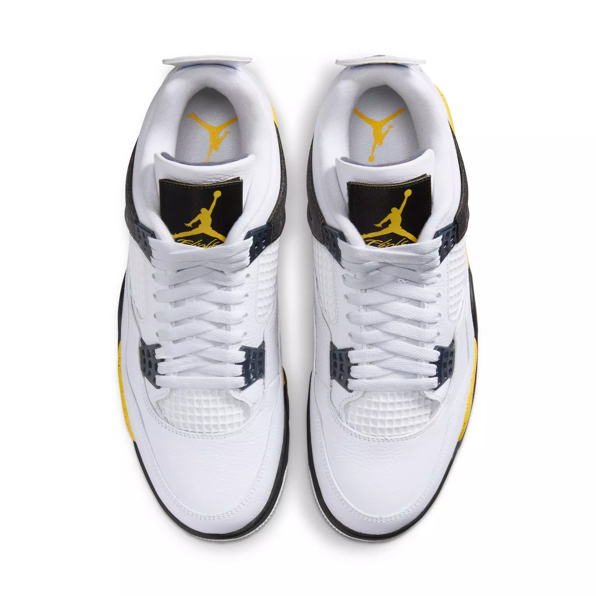 Jordan 4 Retro "Tour Yellow" Men's Shoe - WHITE/TOUR YELLOW/DARK BLUE GREY/BLACK
