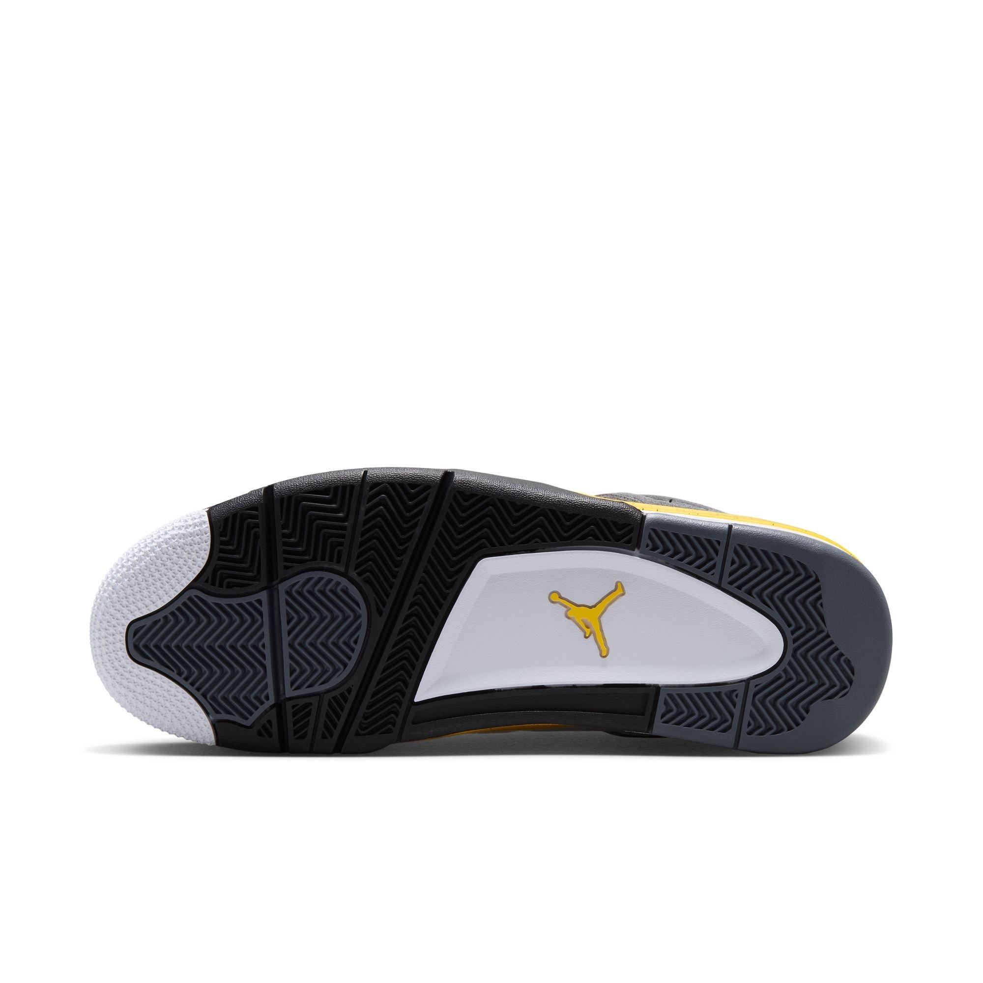 Jordan 4 Retro "Tour Yellow" Men's Shoe - WHITE/TOUR YELLOW/DARK BLUE GREY/BLACK
