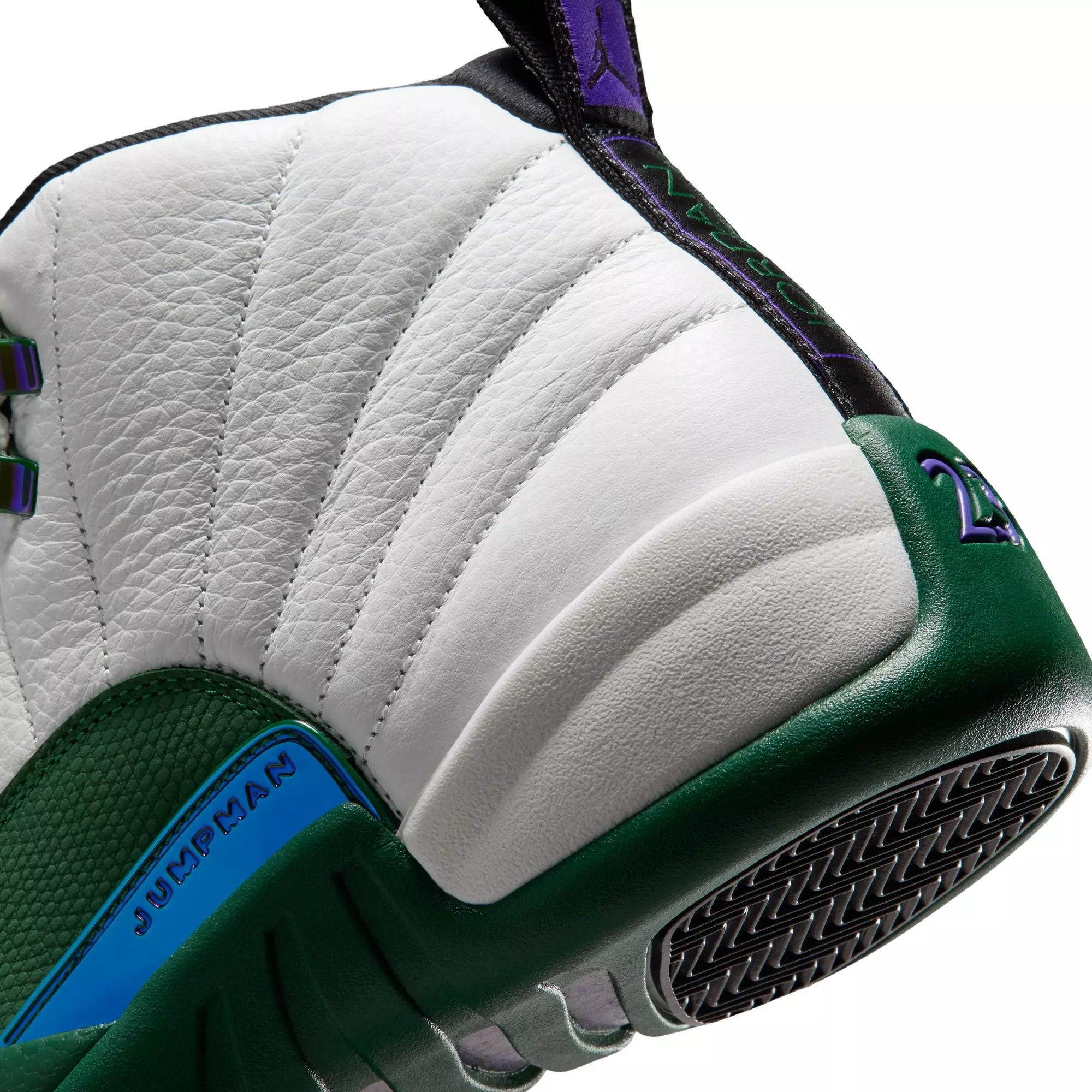 Jordan 12 Retro "Idols Become Rivals" Men's Shoe - SUMMIT WHITE/GORGE GREEN/FIERCE PURPLE
