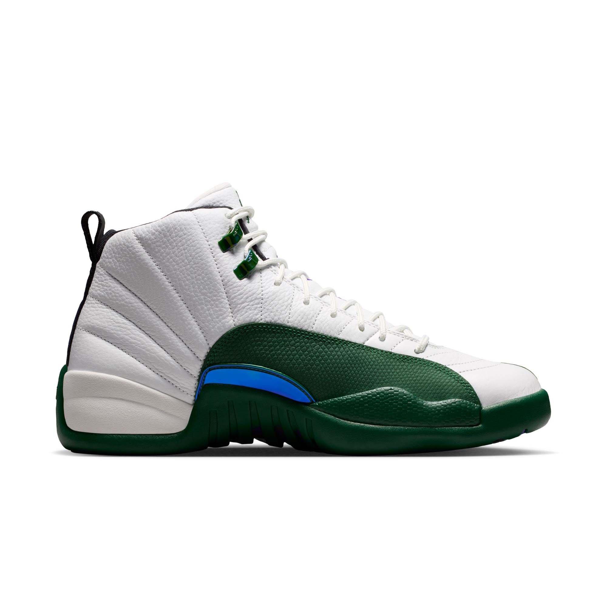Jordan 12 Retro "Idols Become Rivals" Men's Shoe - SUMMIT WHITE/GORGE GREEN/FIERCE PURPLE