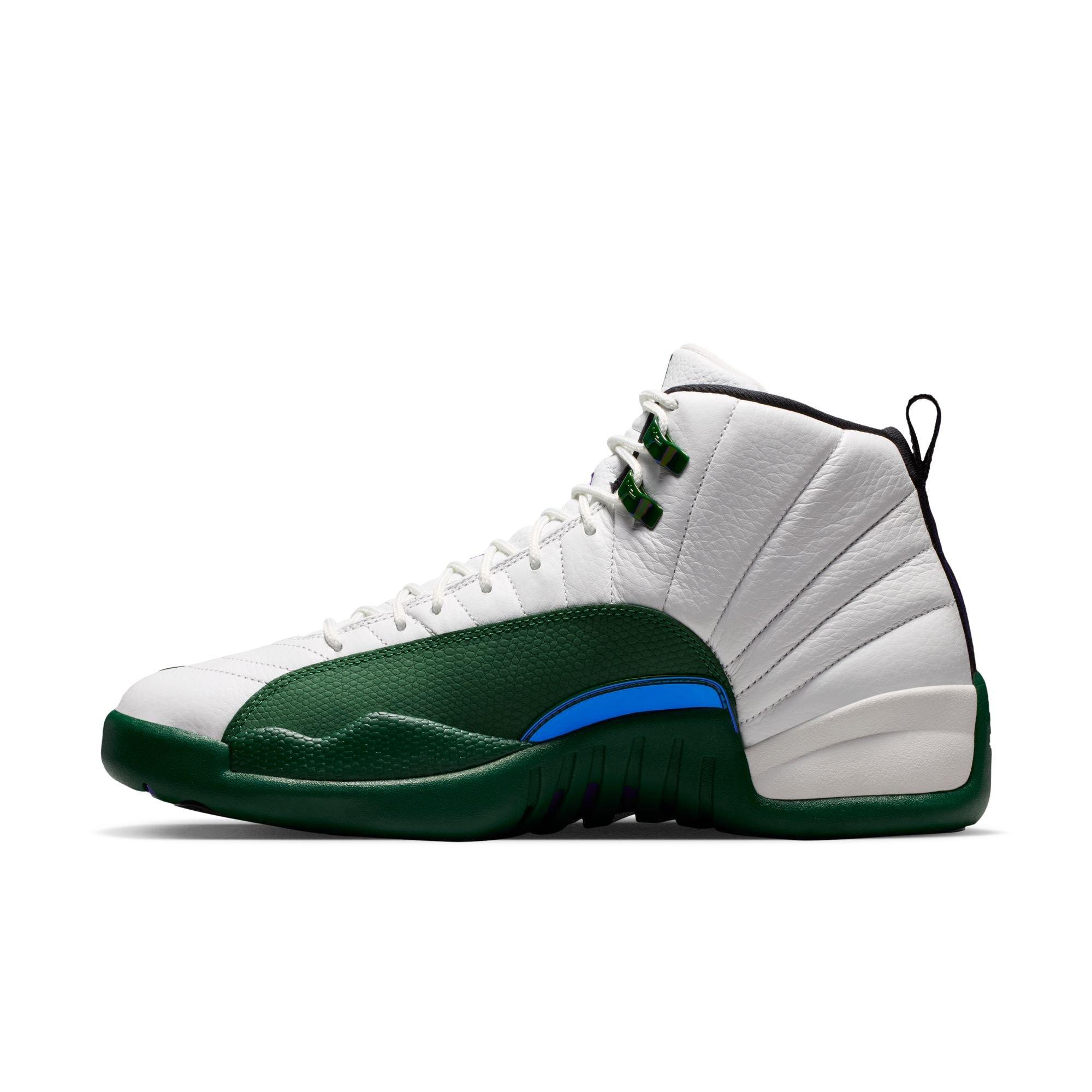 Jordan 12 Retro "Idols Become Rivals" Men's Shoe - SUMMIT WHITE/GORGE GREEN/FIERCE PURPLE