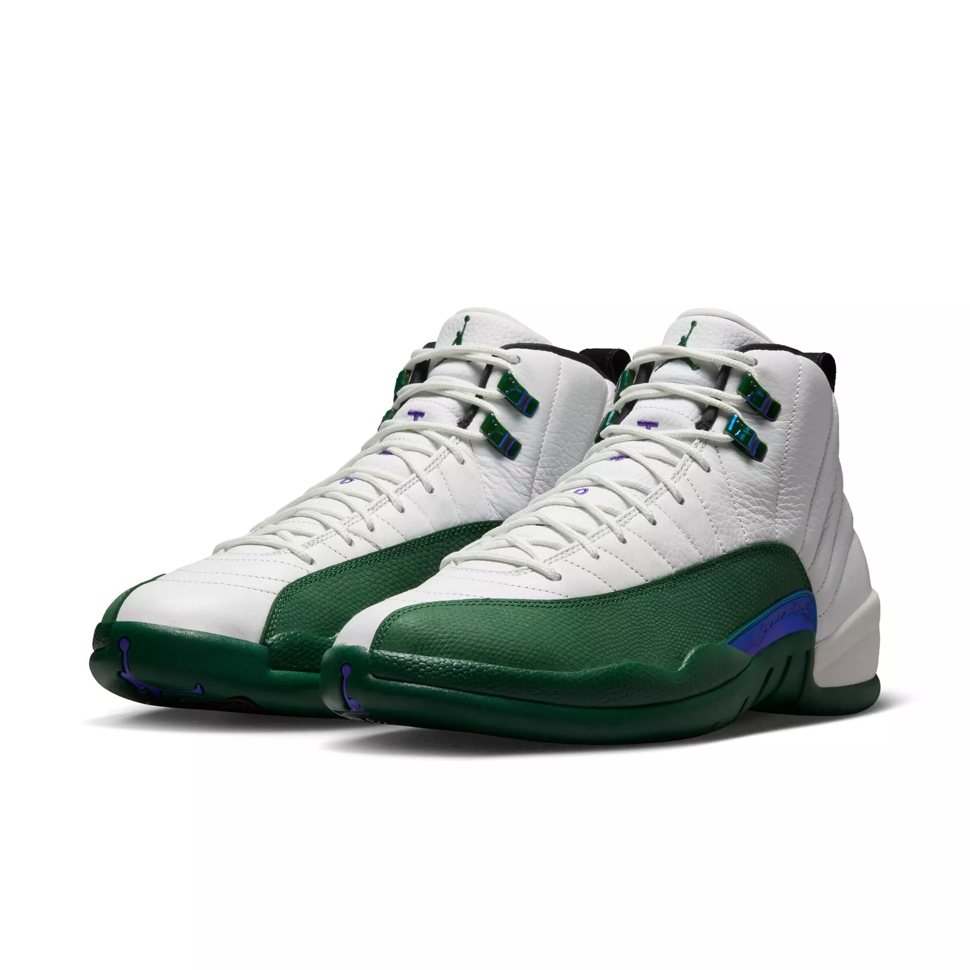 Jordan 12 Retro "Idols Become Rivals" Men's Shoe - SUMMIT WHITE/GORGE GREEN/FIERCE PURPLE