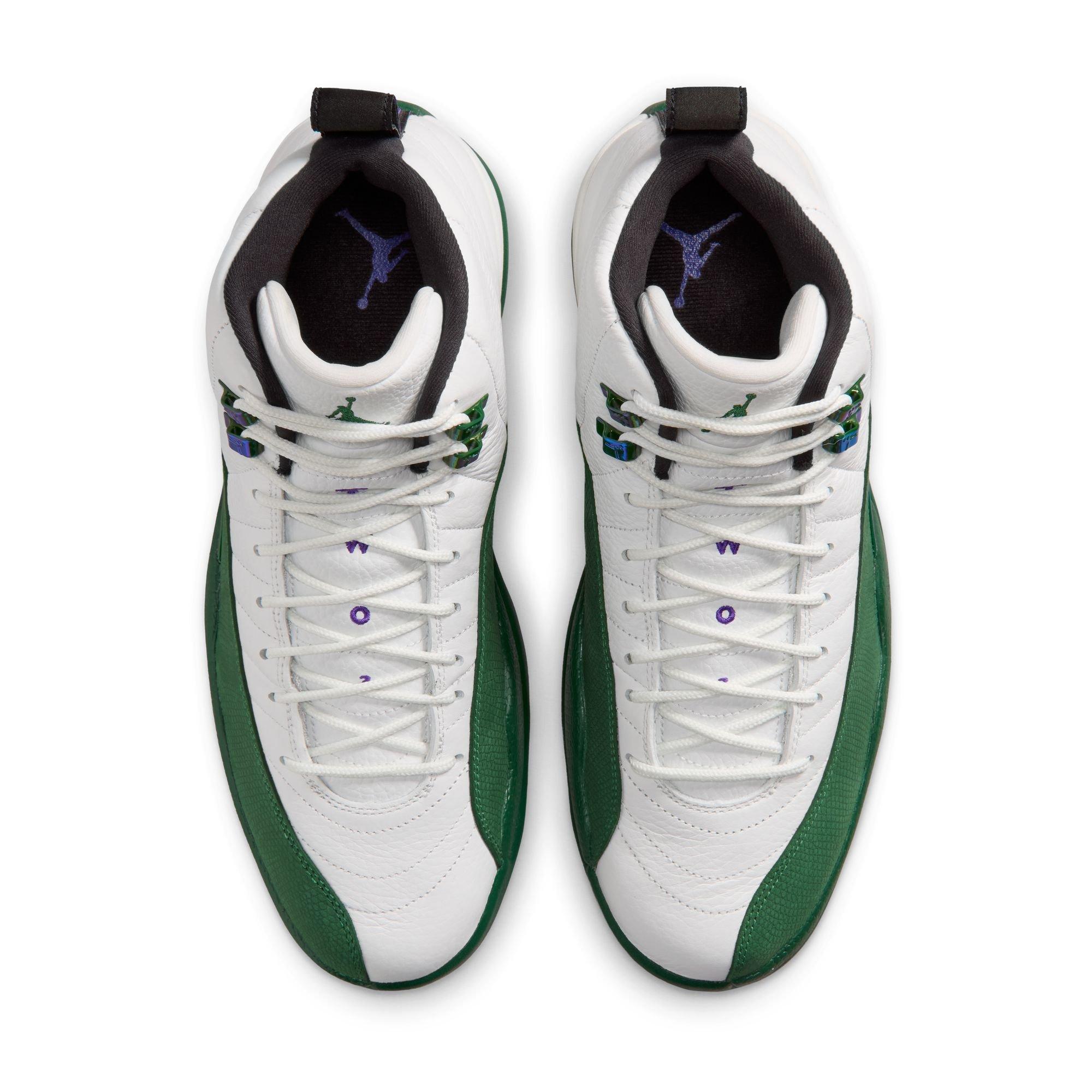 Jordan 12 Retro "Idols Become Rivals" Men's Shoe - SUMMIT WHITE/GORGE GREEN/FIERCE PURPLE