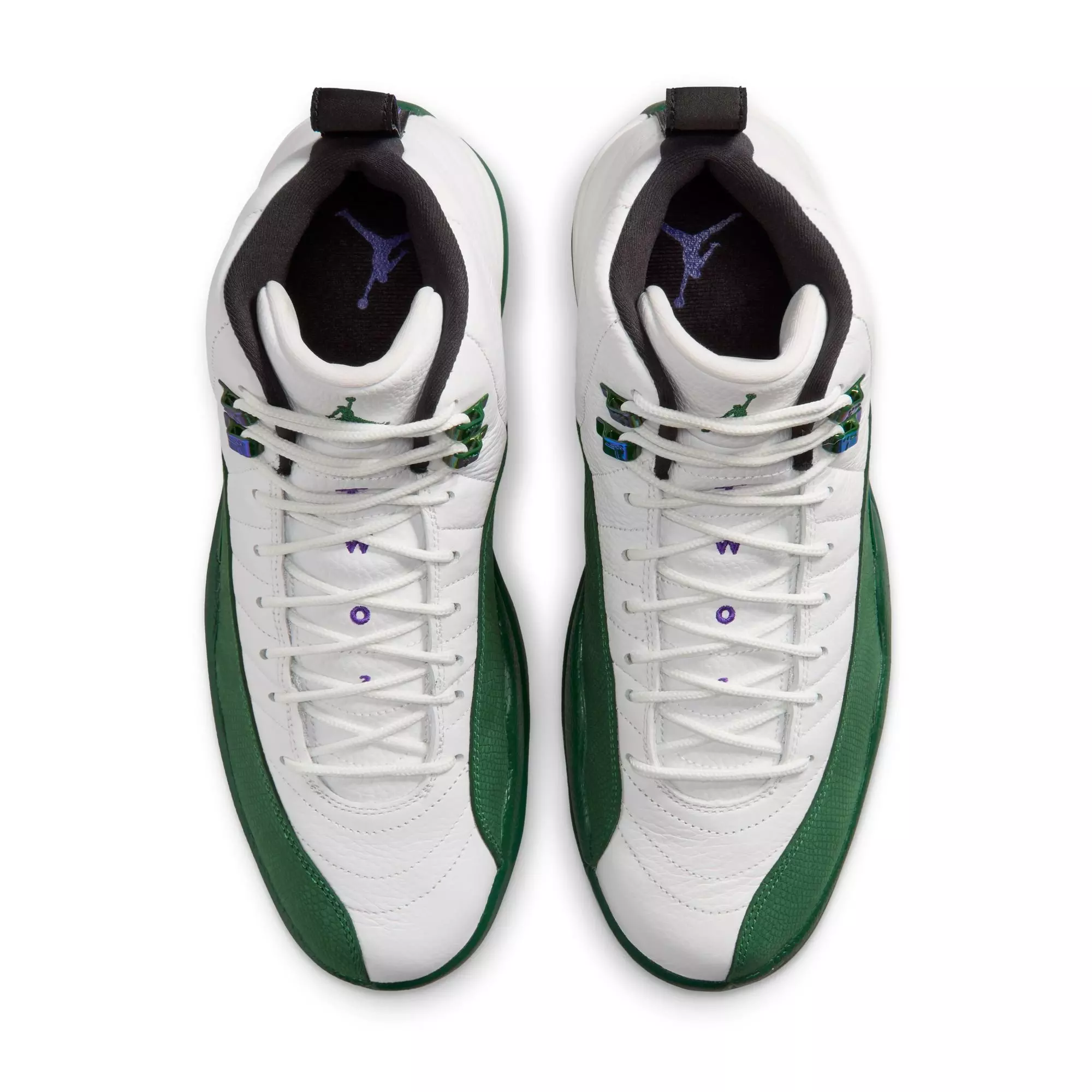 Jordan 12 Retro "Idols Become Rivals" Men's Shoe - SUMMIT WHITE/GORGE GREEN/FIERCE PURPLE