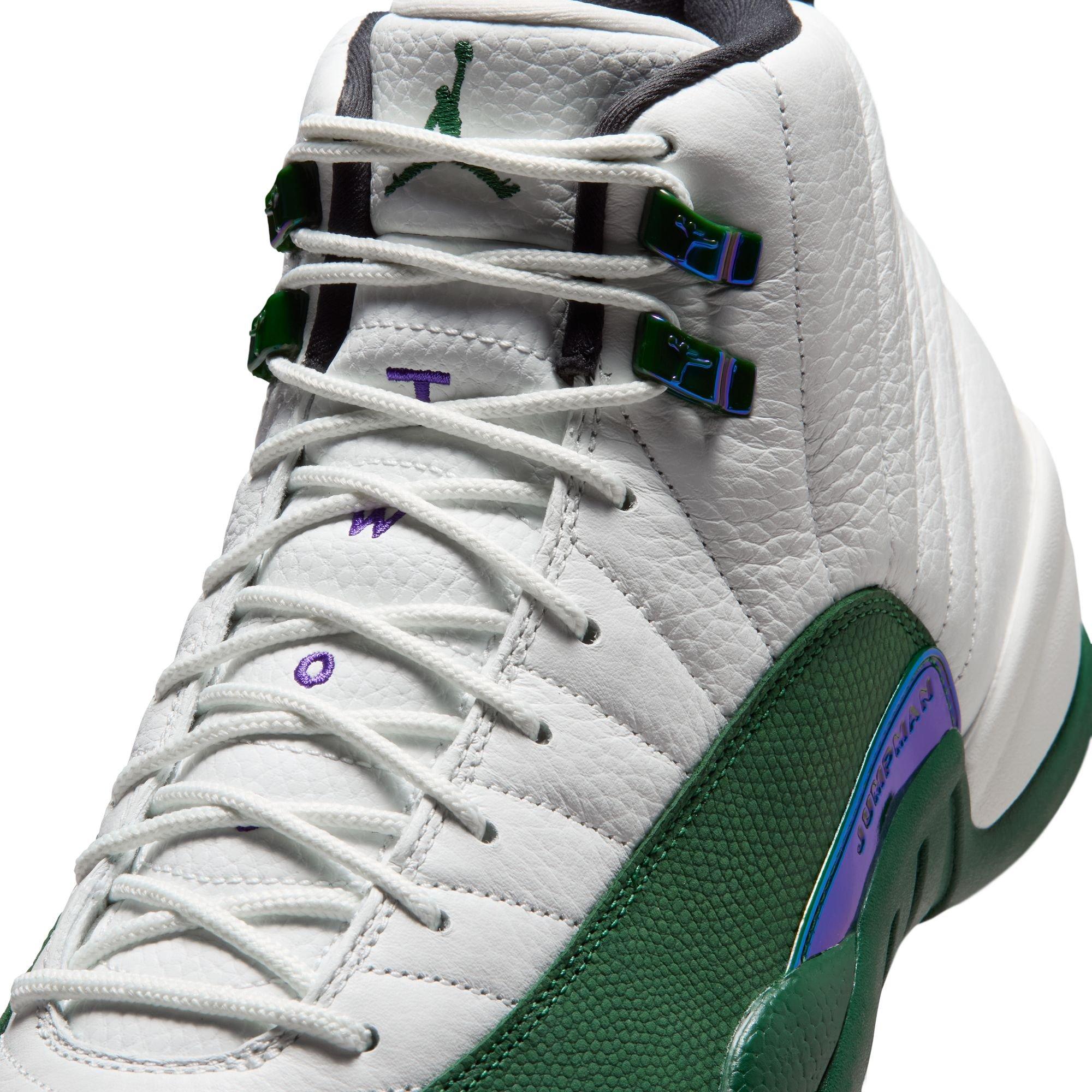 Jordan 12 Retro "Idols Become Rivals" Men's Shoe - SUMMIT WHITE/GORGE GREEN/FIERCE PURPLE