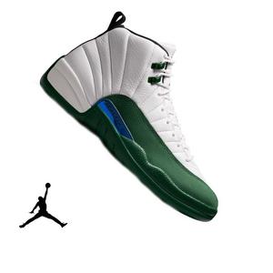 Jordan 12 Retro "Idols Become Rivals" Men's Shoe - SUMMIT WHITE/GORGE GREEN/FIERCE PURPLE
