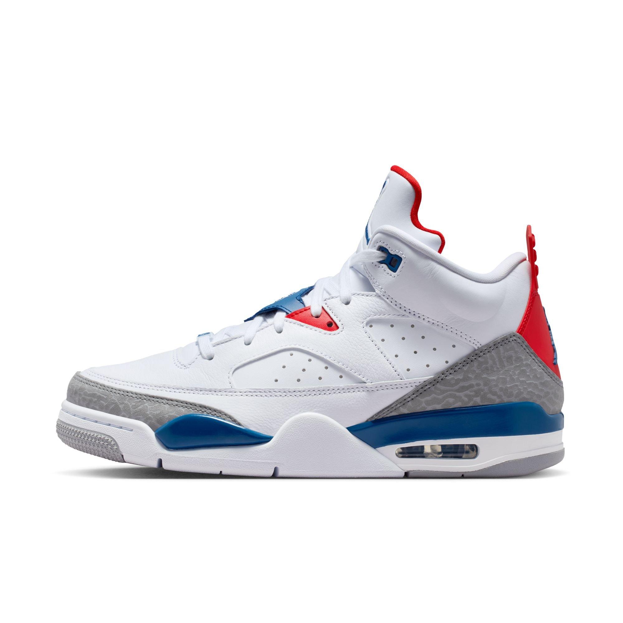 Jordan Son of Mars Low "White/True Blue/Varsity Red" Men's Shoe - WHITE/BLUE Thumbnail View 3