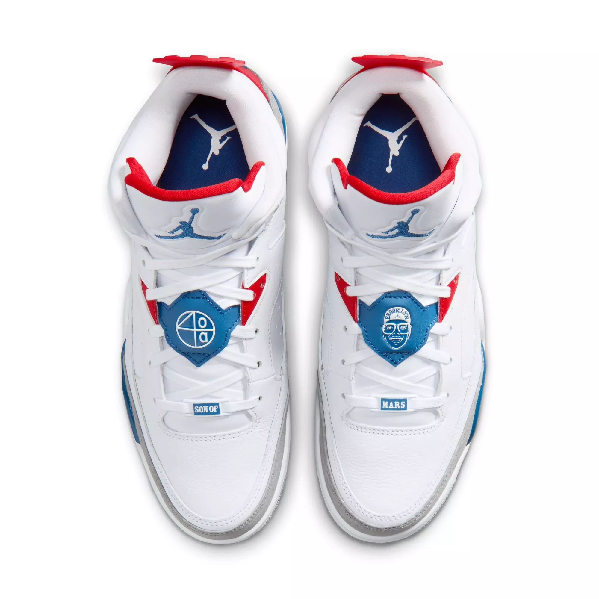 Jordan Son of Mars Low "White/True Blue/Varsity Red" Men's Shoe - WHITE/BLUE