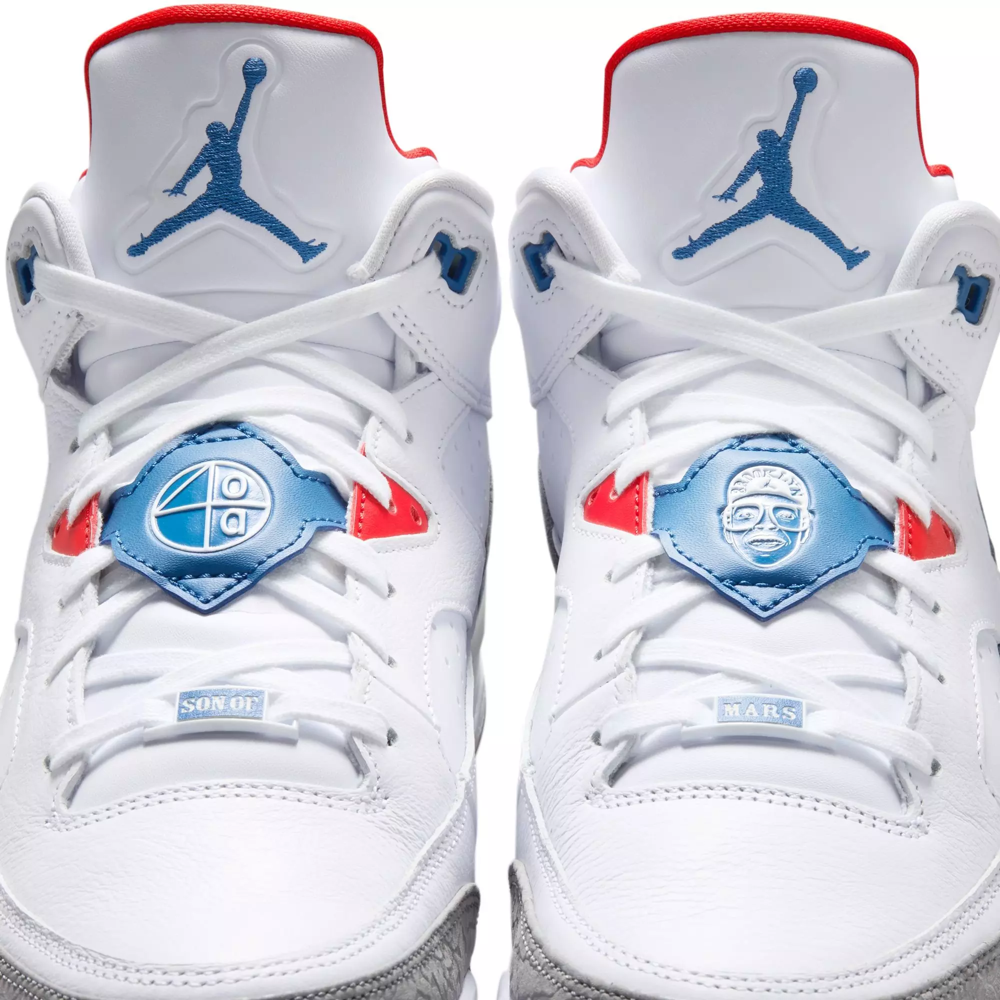 Jordan Son of Mars Low "White/True Blue/Varsity Red" Men's Shoe - WHITE/BLUE