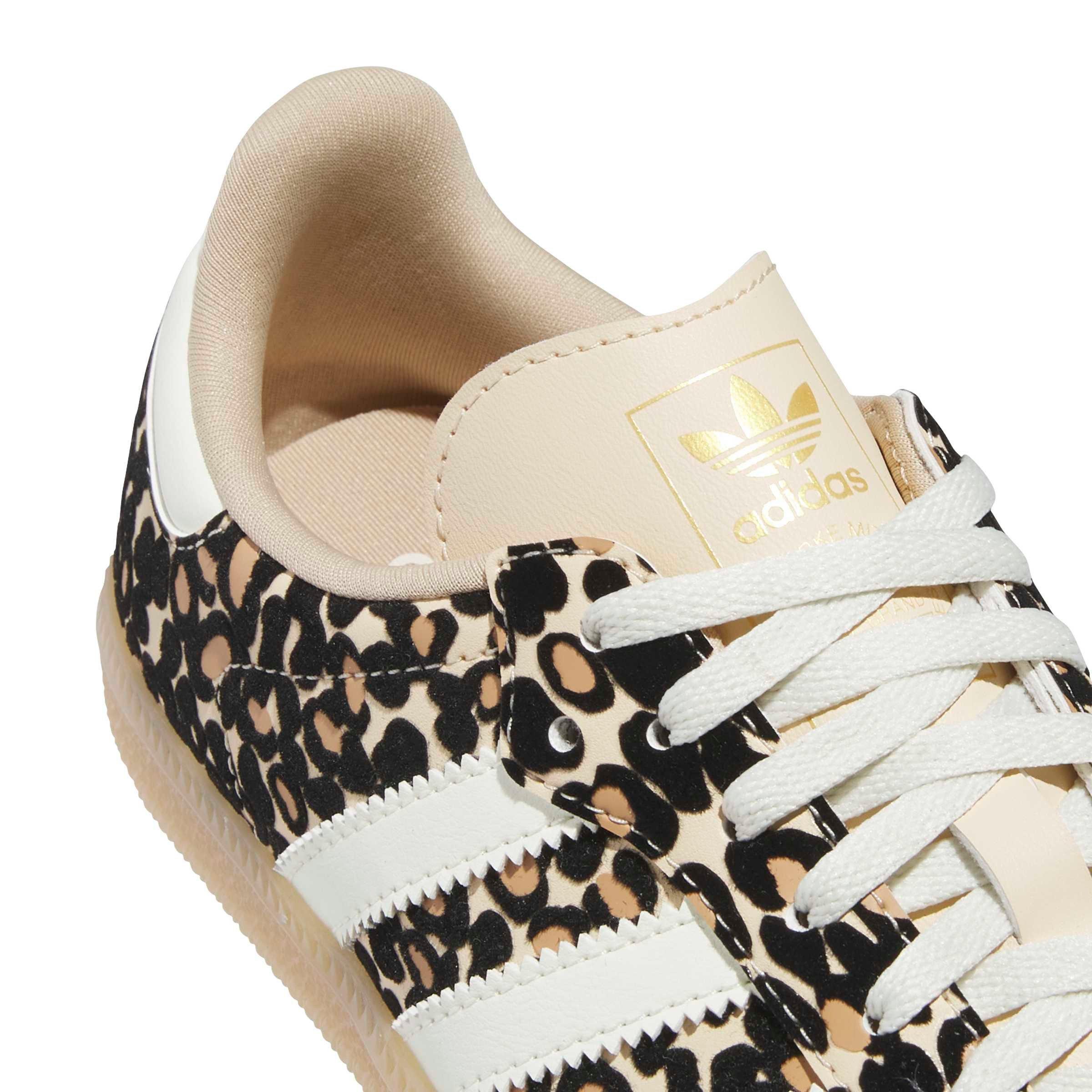 adidas Originals Samba OG "Cheetah Print" Grade School Girls' Shoe - BROWN/BLACK Thumbnail View 8